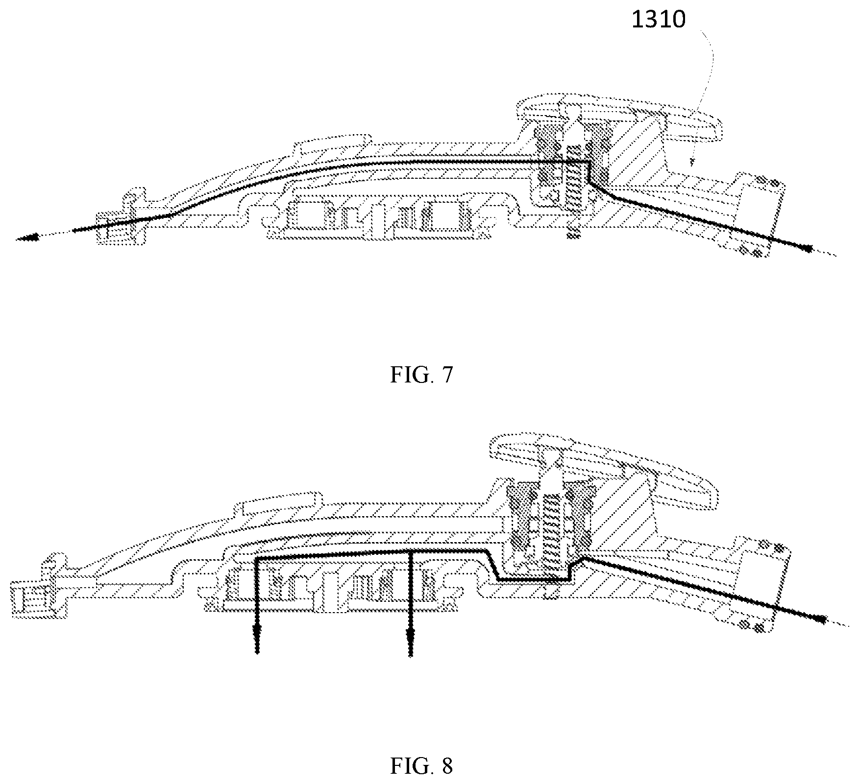 Patent US12472514 Figure 4 – Shower head with automatically resettable spray gun
