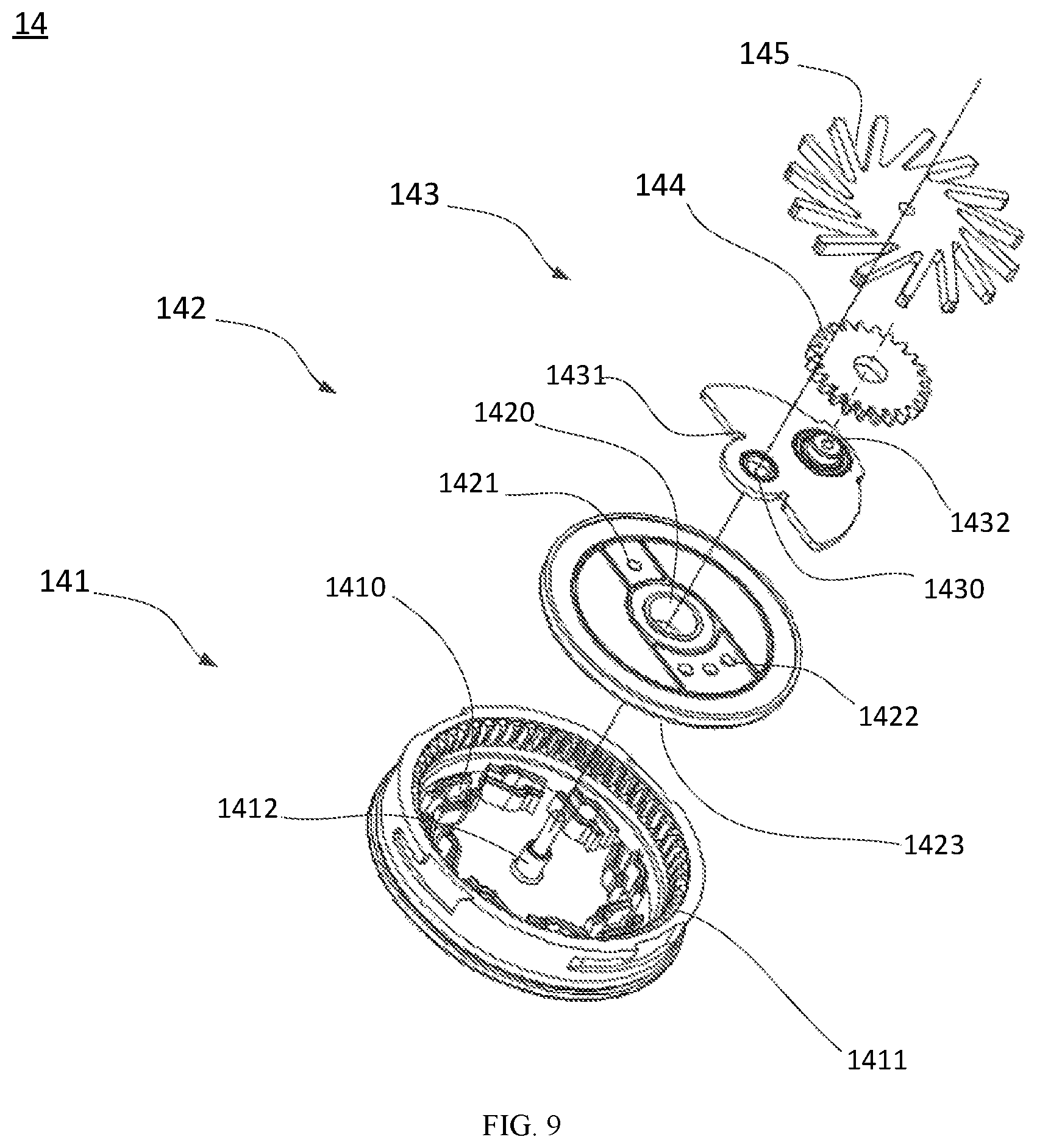 Patent US12472514 Figure 5 – Shower head with automatically resettable spray gun