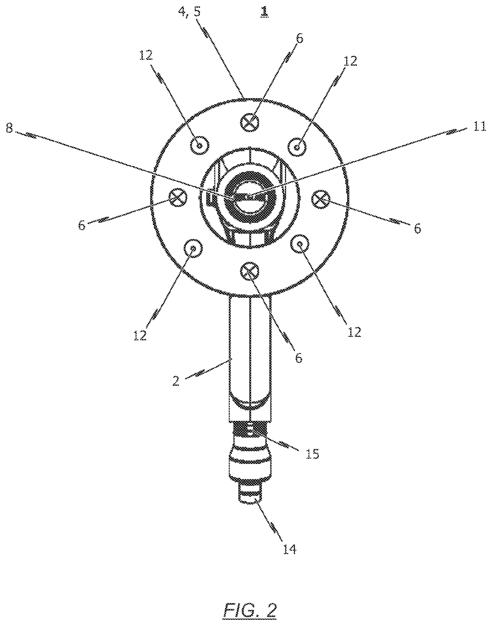 Patent US12472516 Figure 2 – Illumination device for a spray gun and spray gun having such an illumination device
