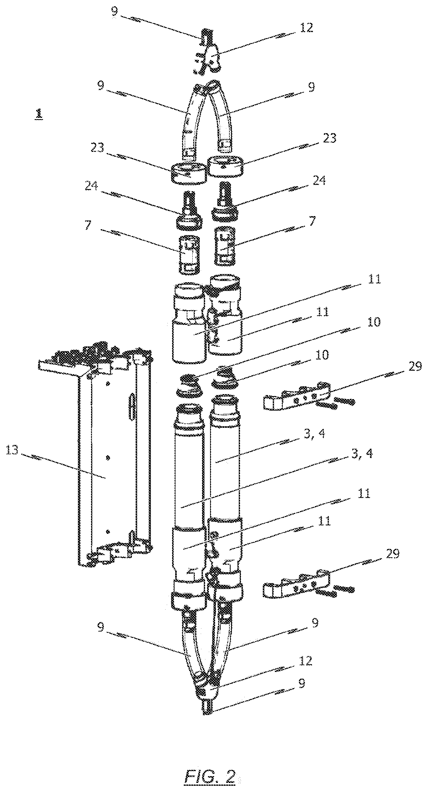 Patent US12472517 Figure 2 – Dense-phase powder pump for conveying powder-type materials
