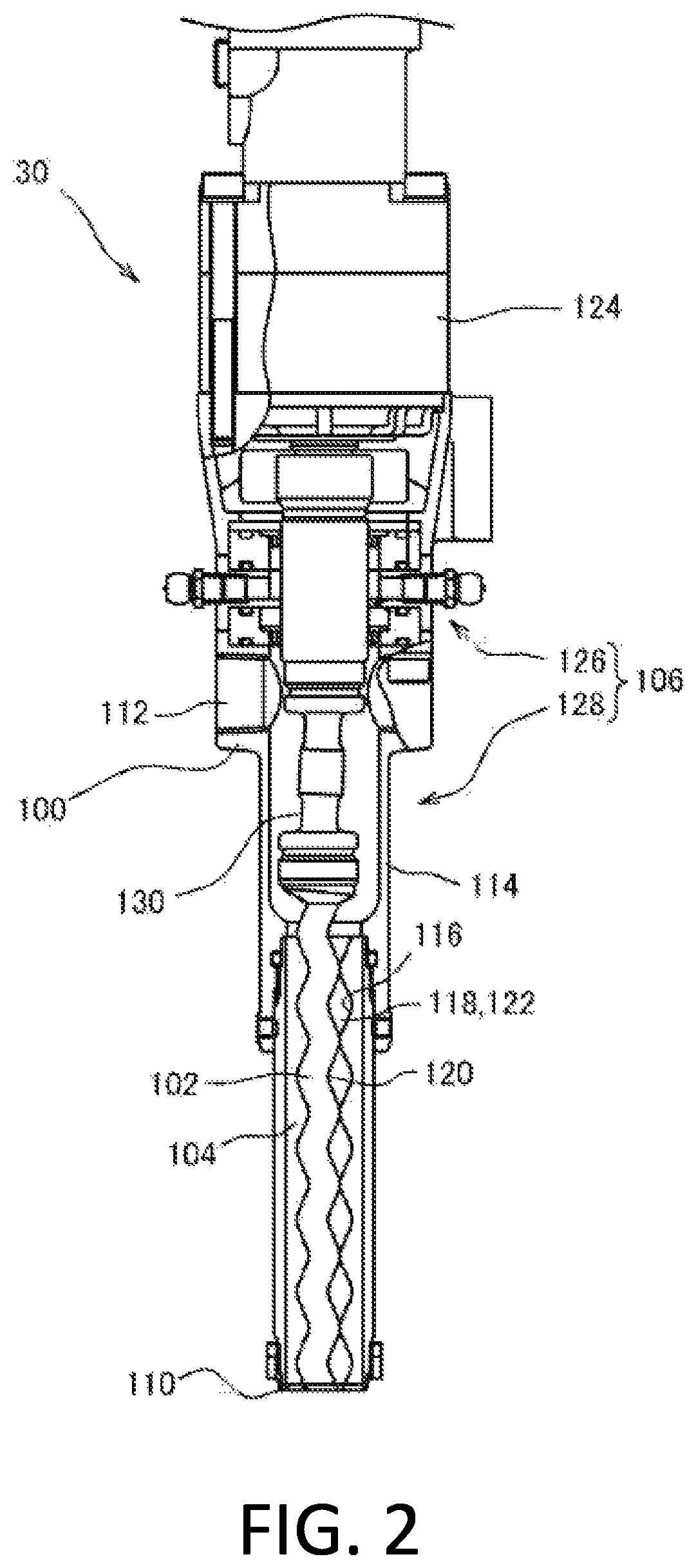 Patent US12472518 Figure 2 – Fluid discharge system