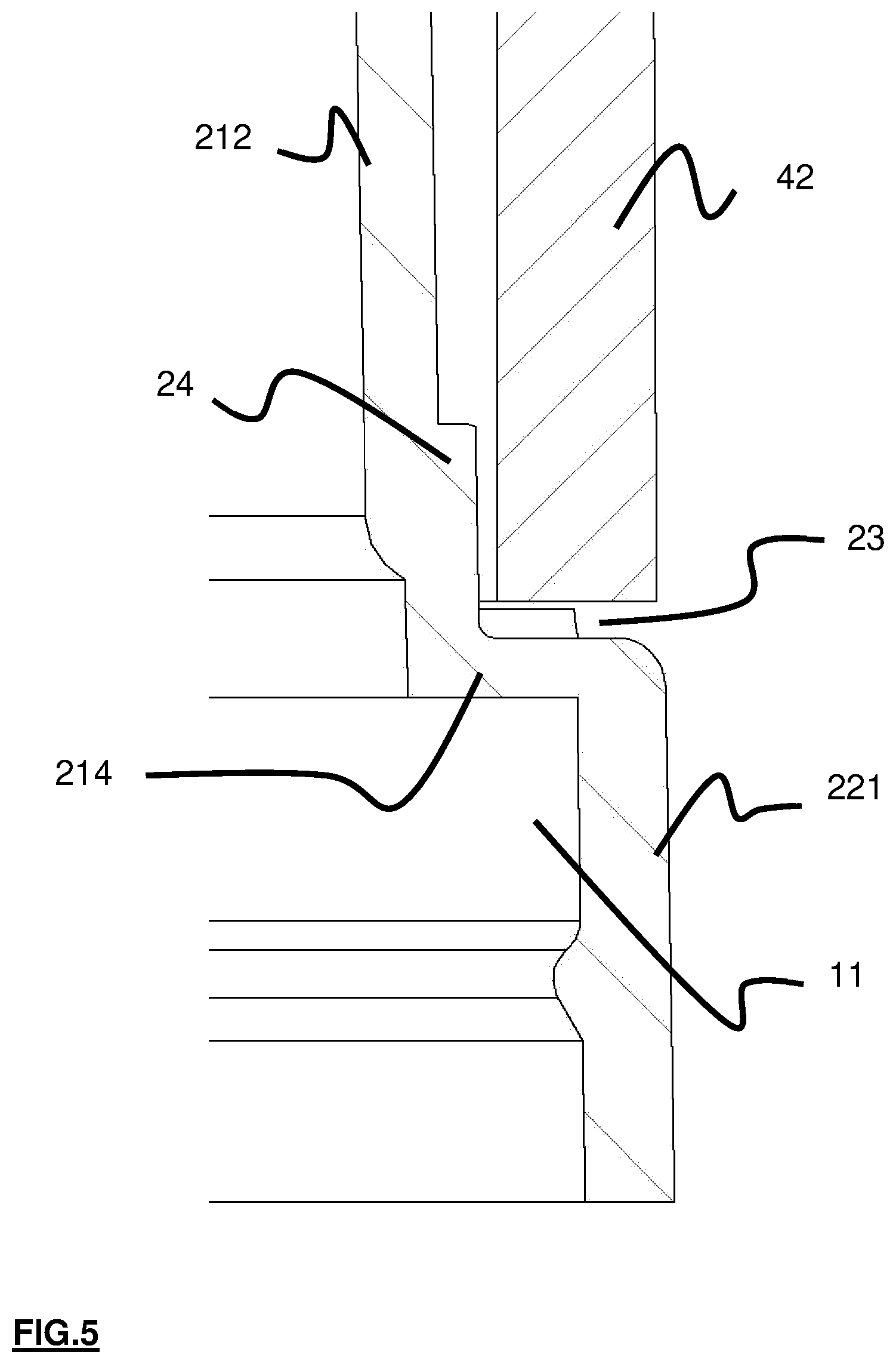 Patent US12472519 Figure 5 – Packaging device with integrated ventilation system