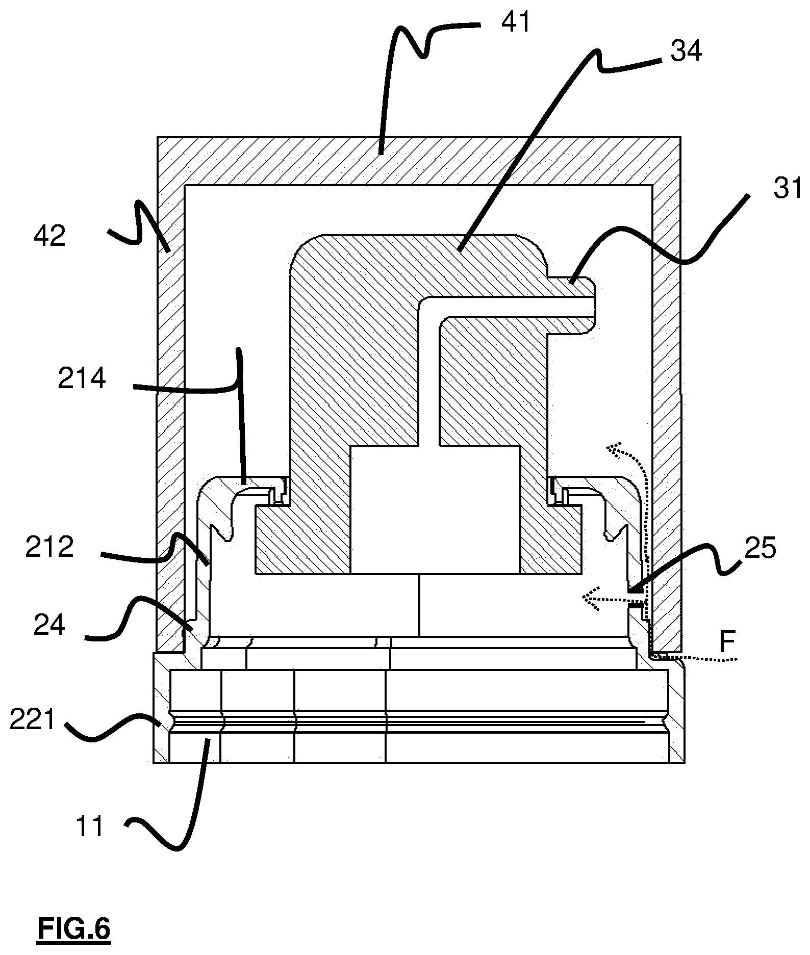 Patent US12472519 Figure 6 – Packaging device with integrated ventilation system