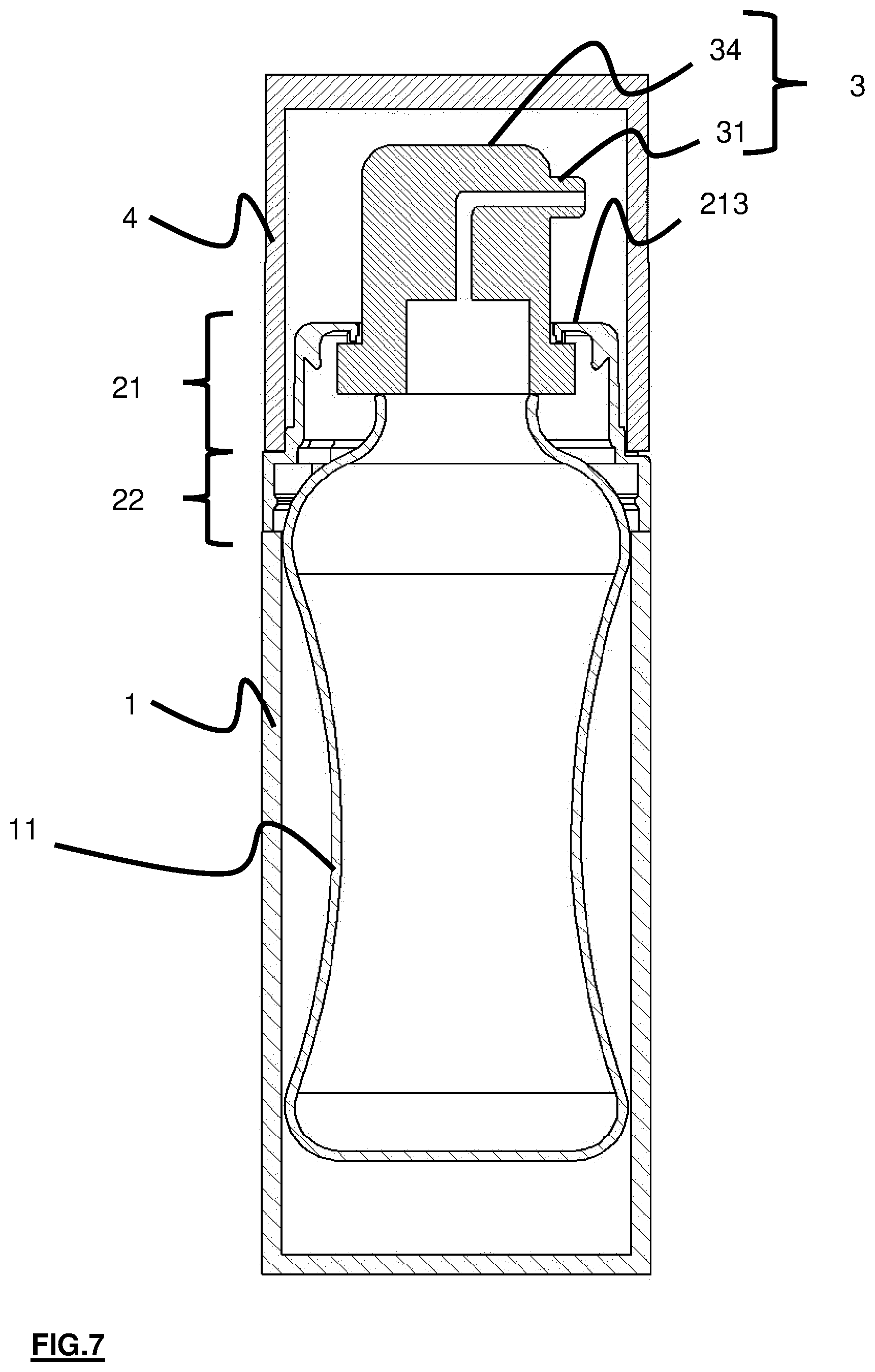 Patent US12472519 Figure 7 – Packaging device with integrated ventilation system