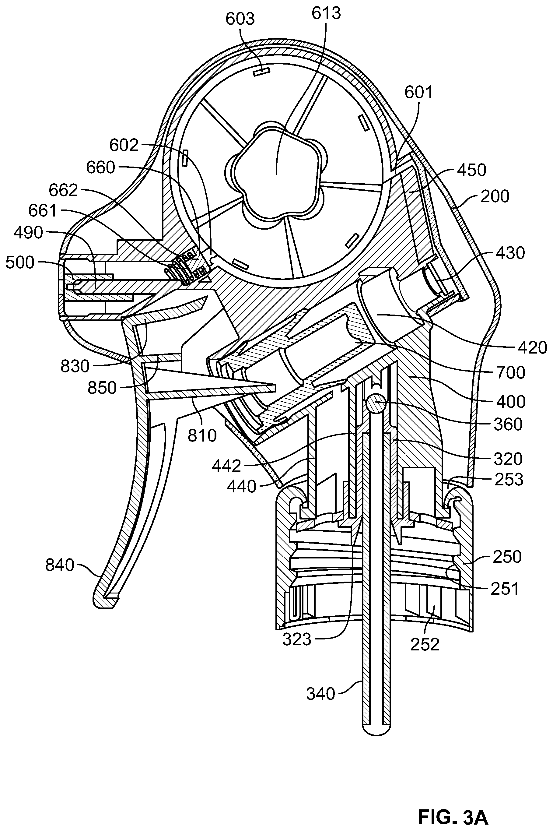 Patent US12472520 Figure 3 – Continuous spray trigger dispenser