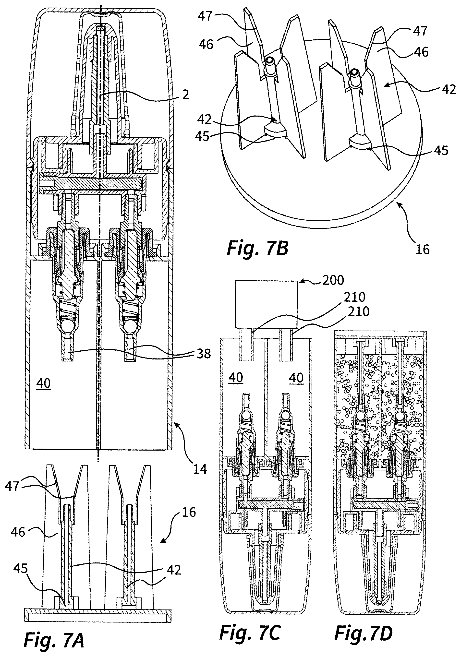 Patent US12472521 Figure 7 – Liquid dispenser with two liquid reservoirs
