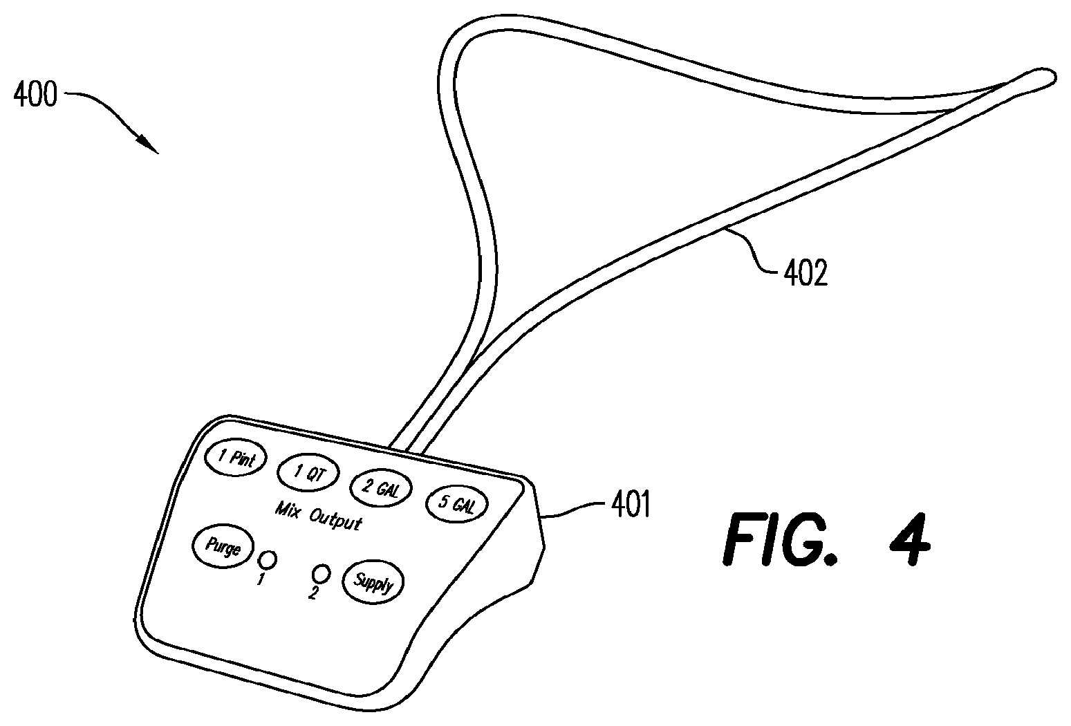 Patent US12472530 Figure 7 – Automated two-component resin mixing and dispensing system