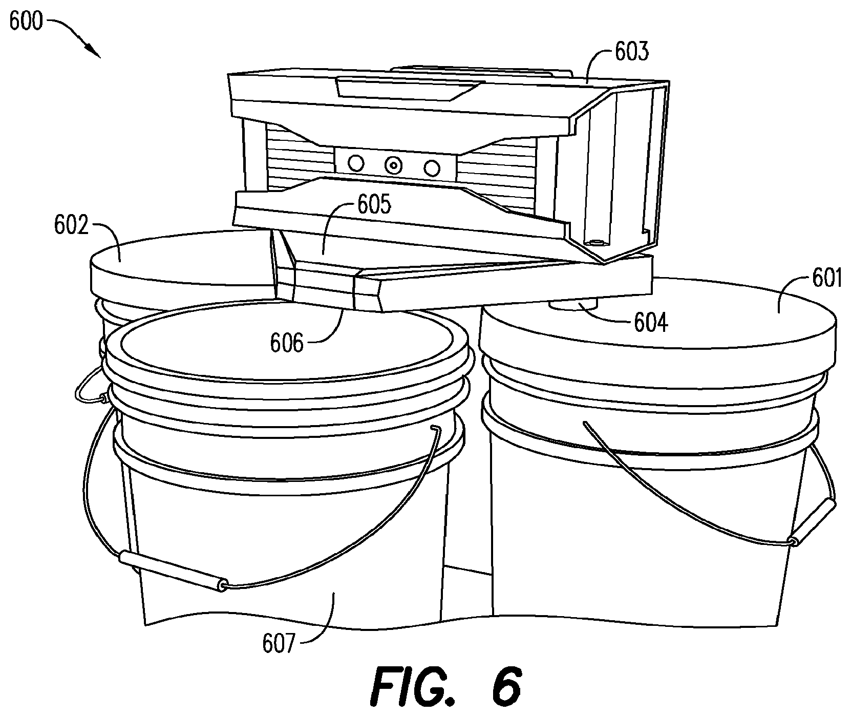 Patent US12472530 Figure 9 – Automated two-component resin mixing and dispensing system