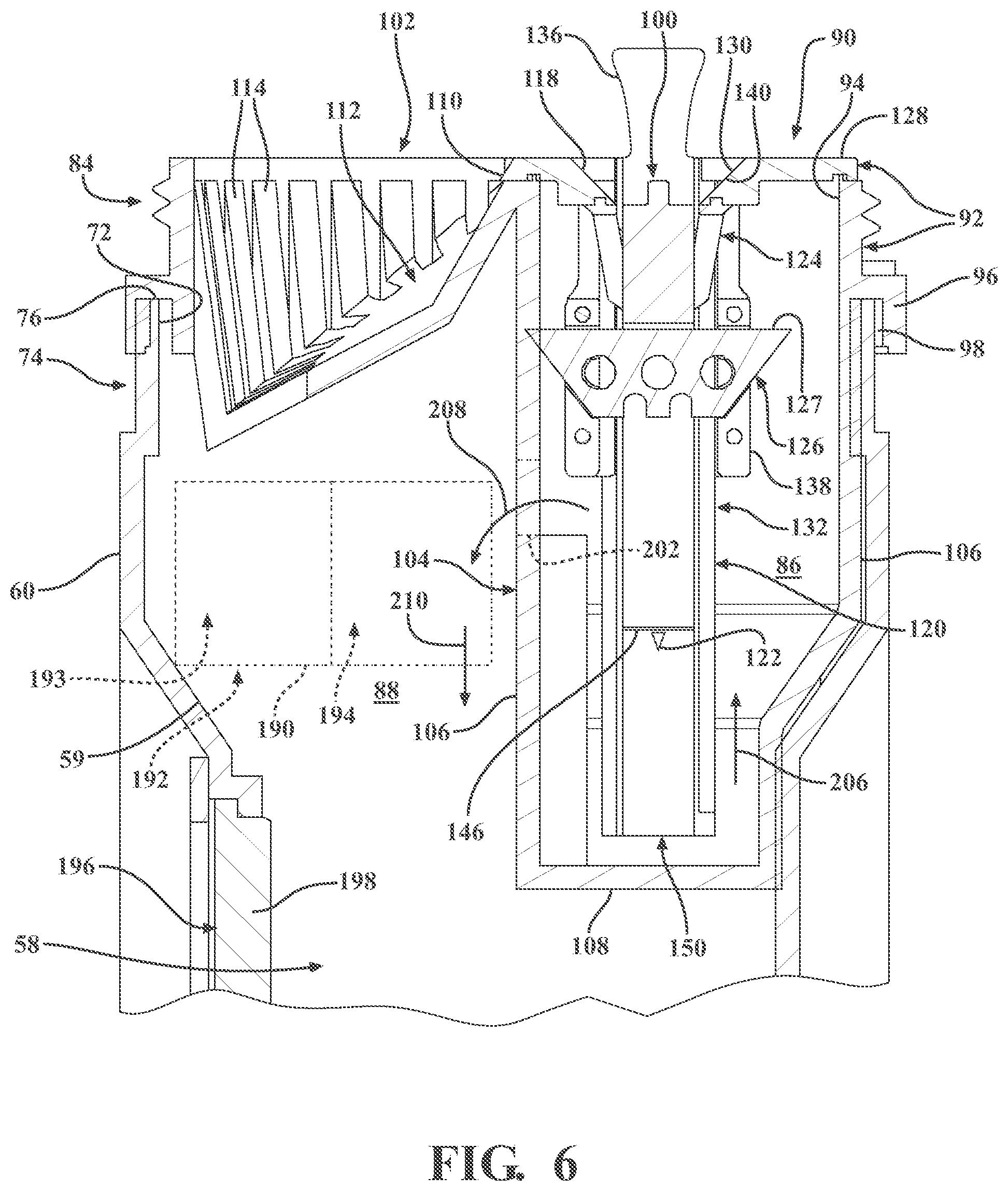 Patent US12472543 Figure 7 – Waste disposal system and waste receiver for receiving and disposing of pharmaceutical waste material