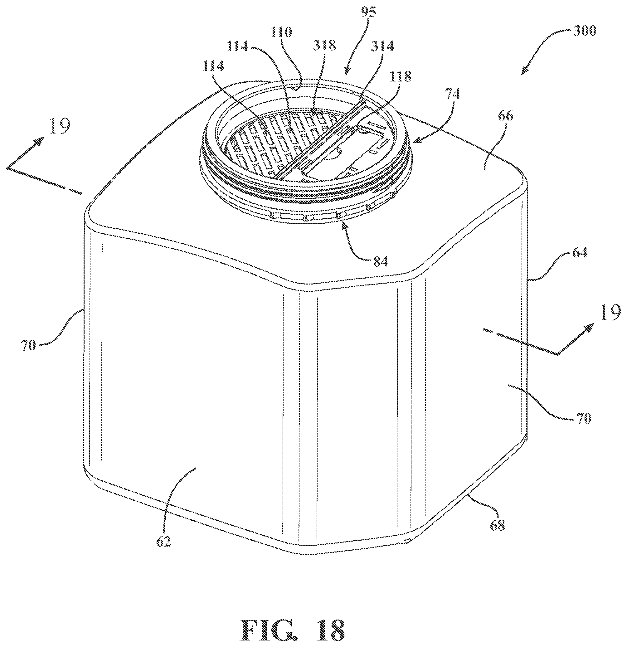 Patent US12472543 Figure 17 – Waste disposal system and waste receiver for receiving and disposing of pharmaceutical waste material