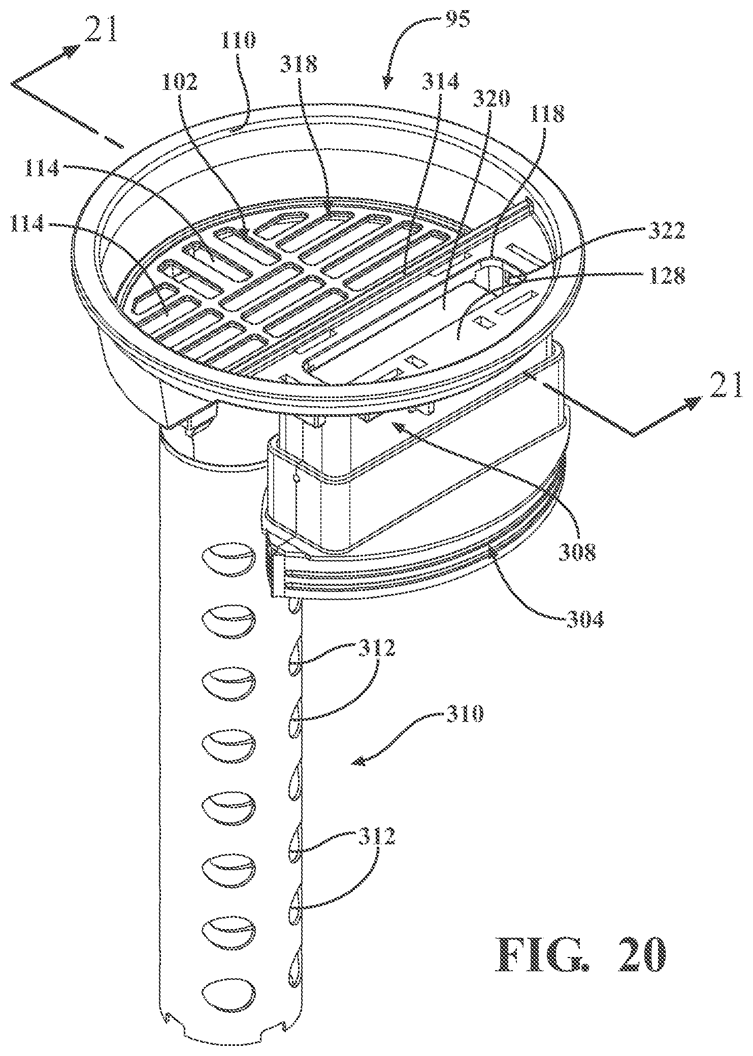 Patent US12472543 Figure 19 – Waste disposal system and waste receiver for receiving and disposing of pharmaceutical waste material