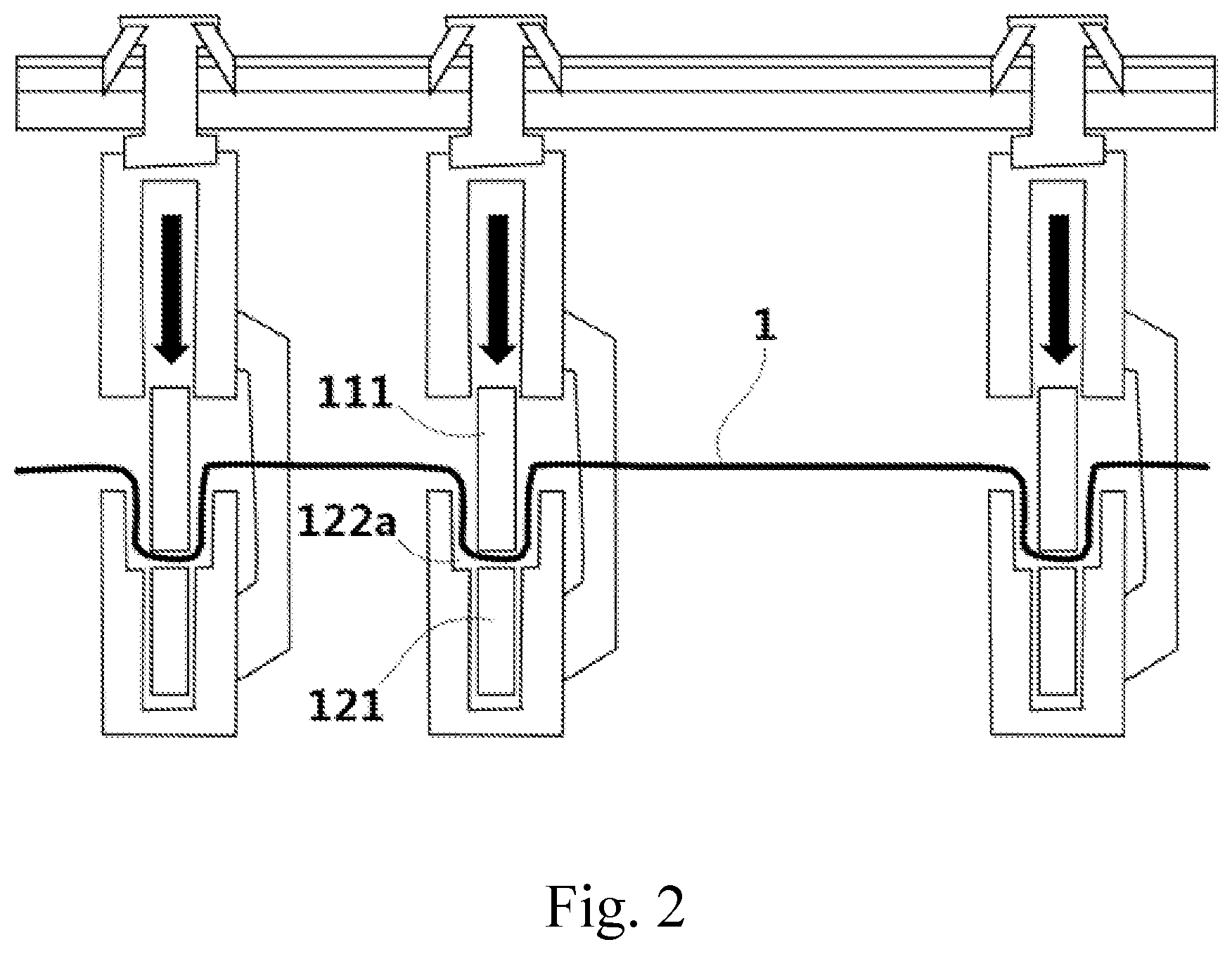 Patent US12472551 Figure 2 – Cable bending system
