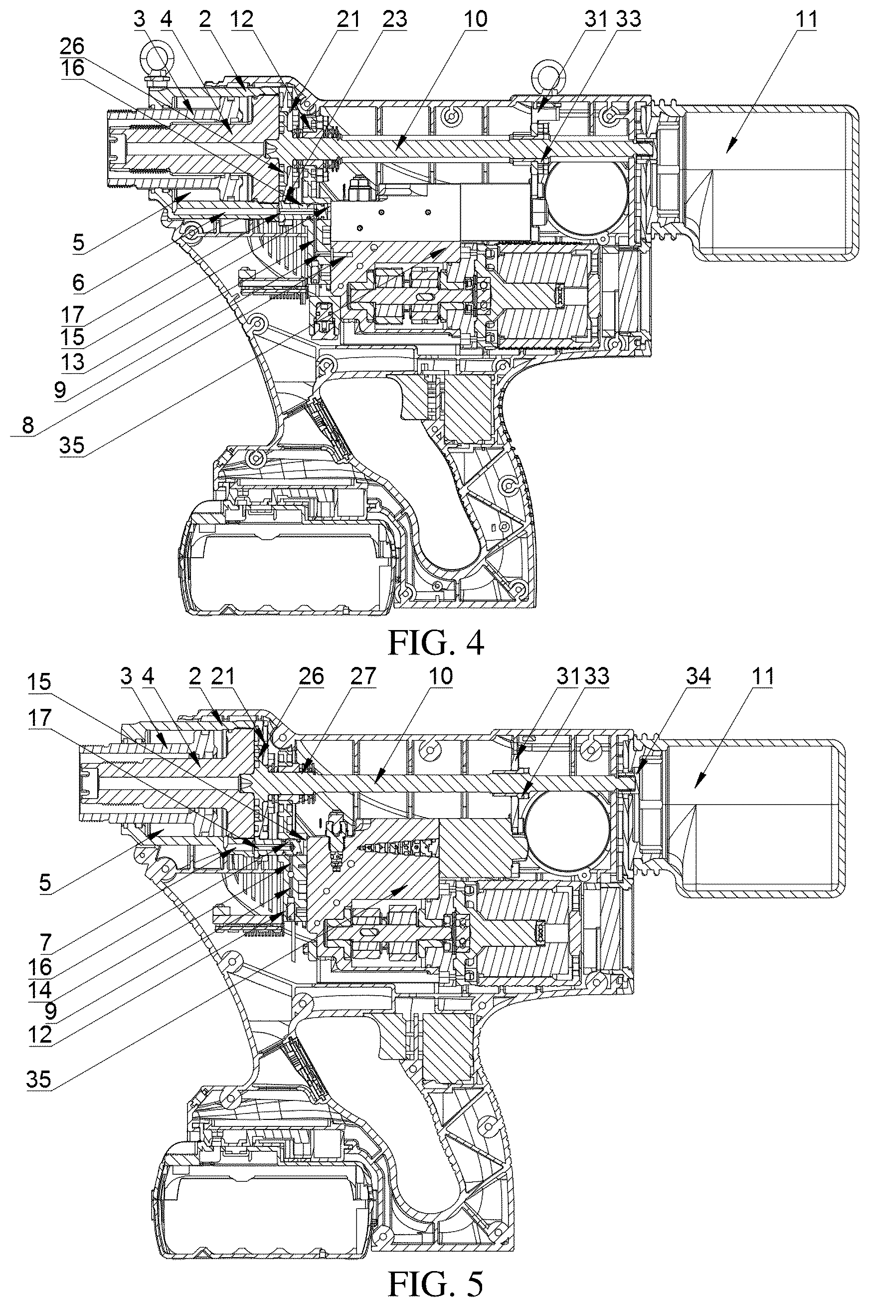 Patent US12472552 Figure 4 – Electro-hydraulic riveting tool