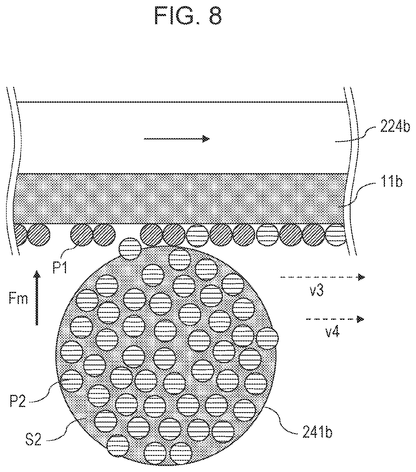 Patent US12472555 Figure 8 – Method for manufacturing material layer, method for manufacturing three-dimensional object, material-layer-forming apparatus, and additive manufacturing system