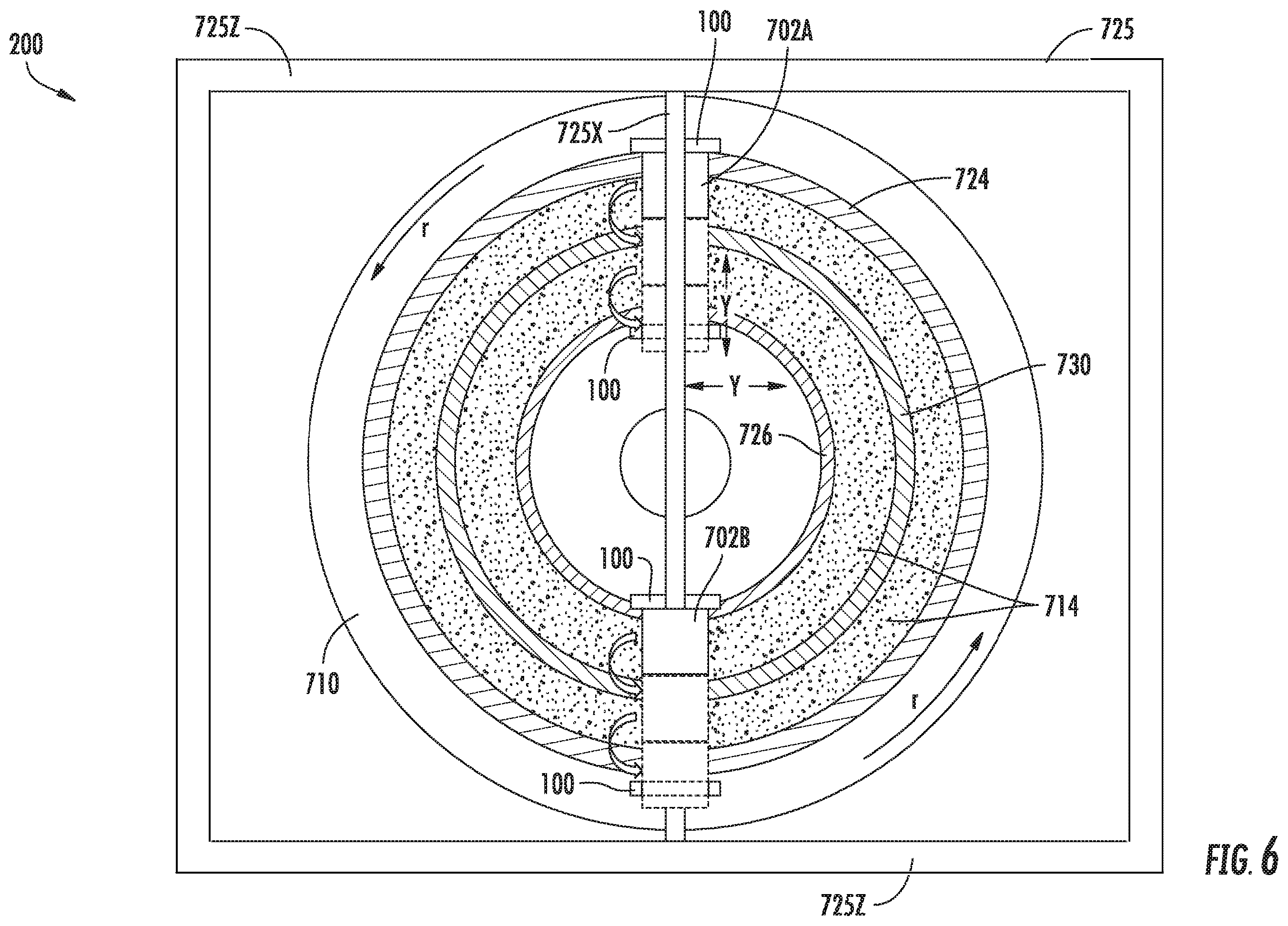 Patent US12472556 Figure 6 – Apparatus and method for angular and rotational additive manufacturing