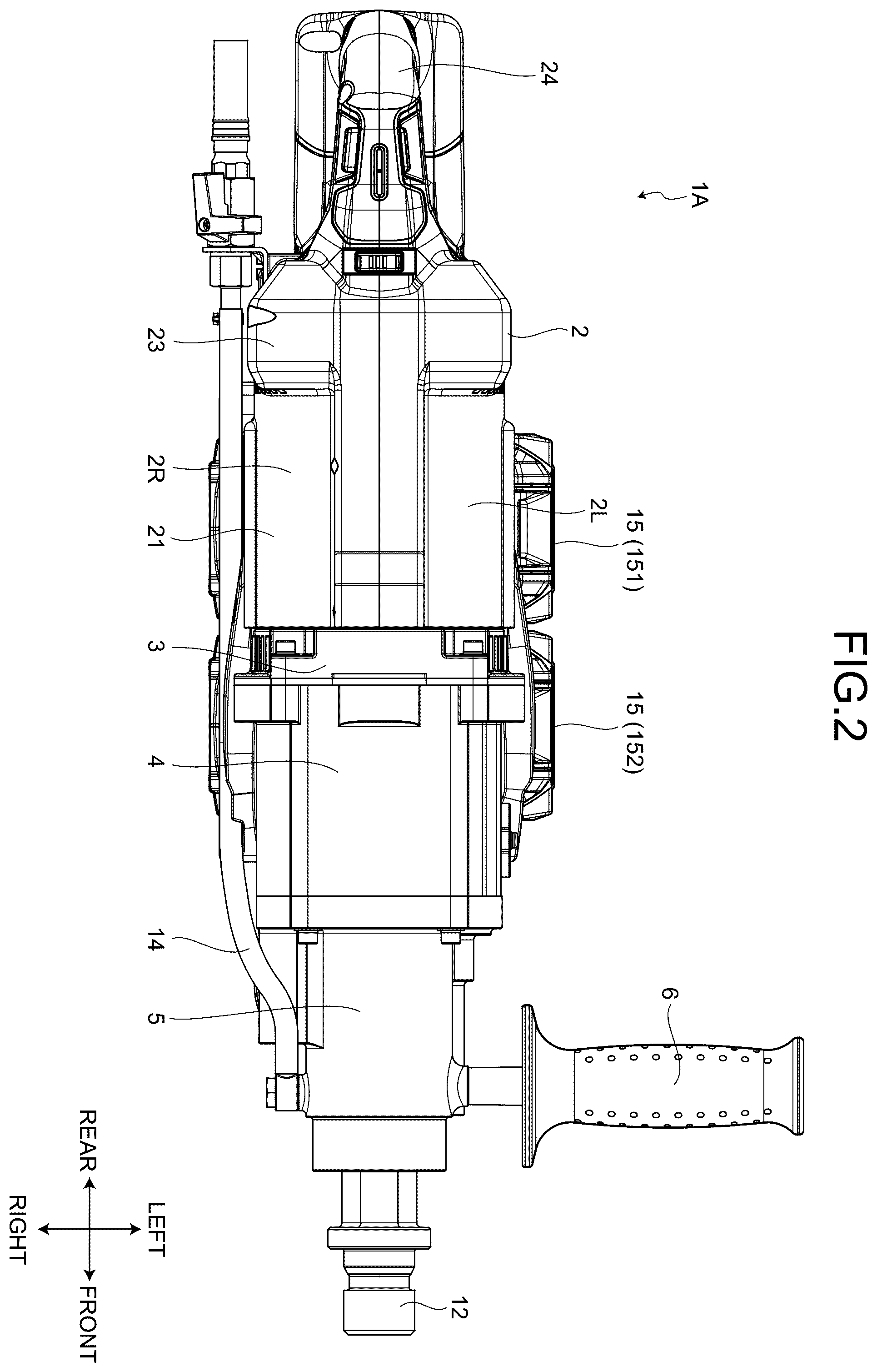 Patent US12472564 Figure 2 – Core drill