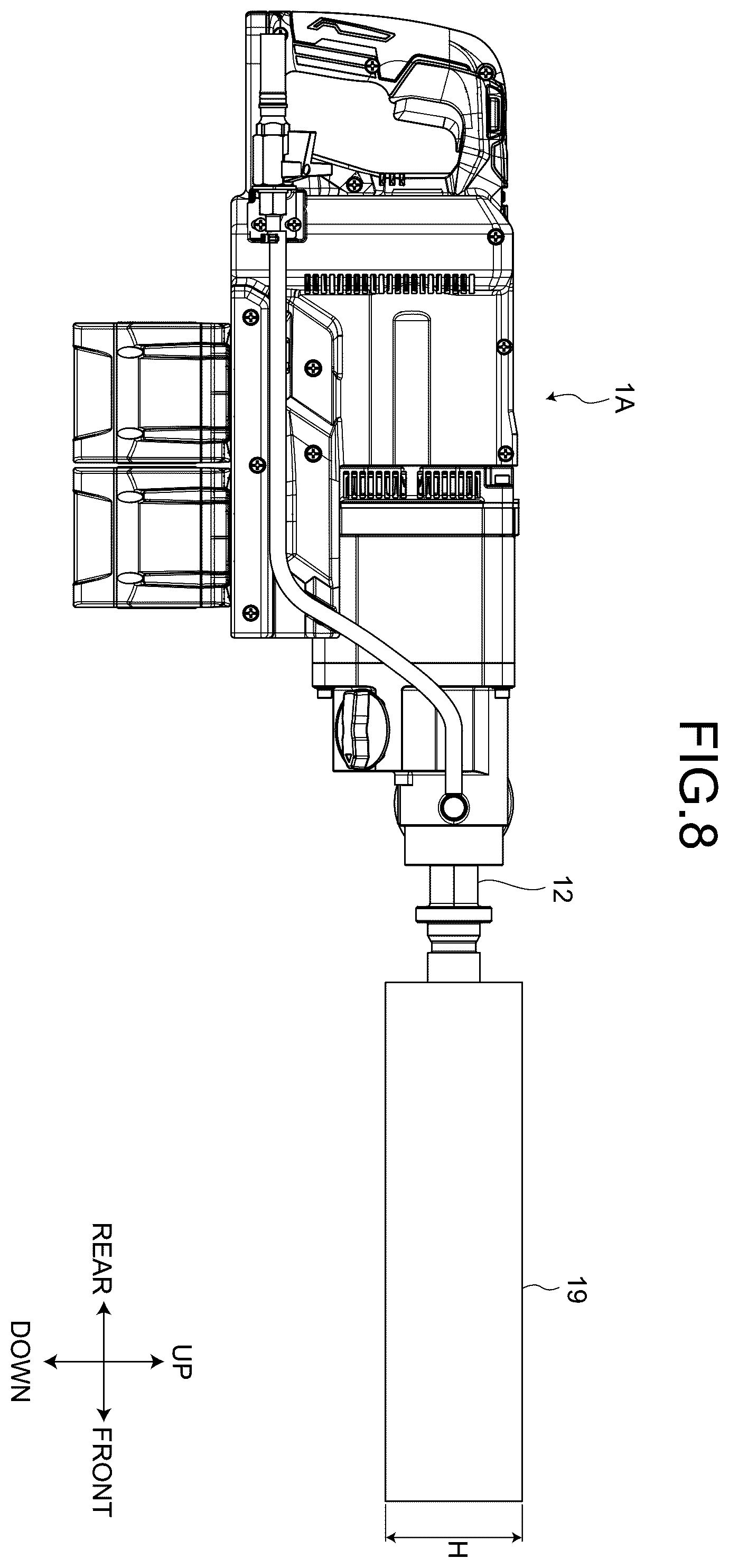 Patent US12472564 Figure 8 – Core drill