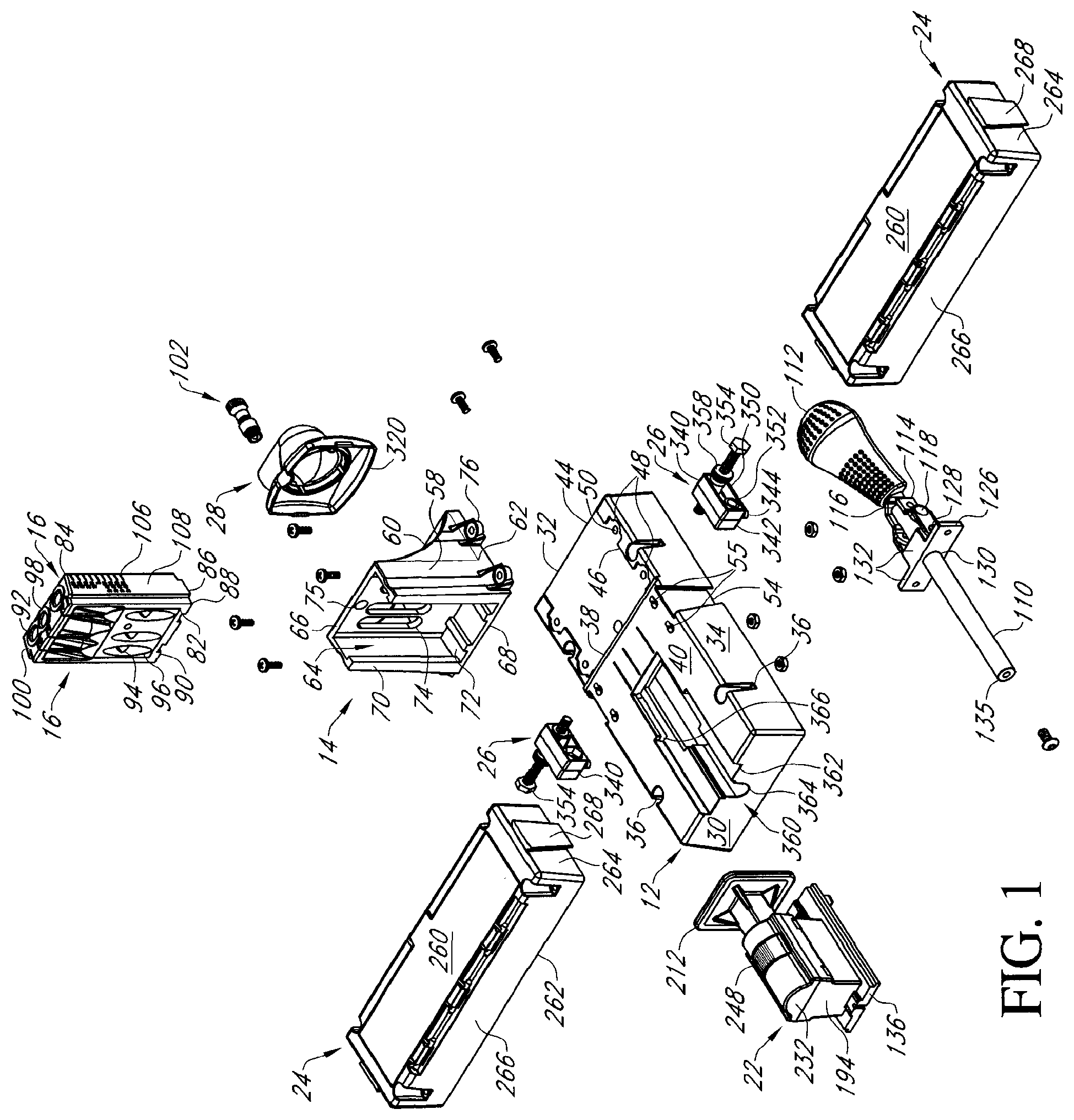 Patent US12472565 Figure 1 – Ratcheting quick-adjust drilling jig