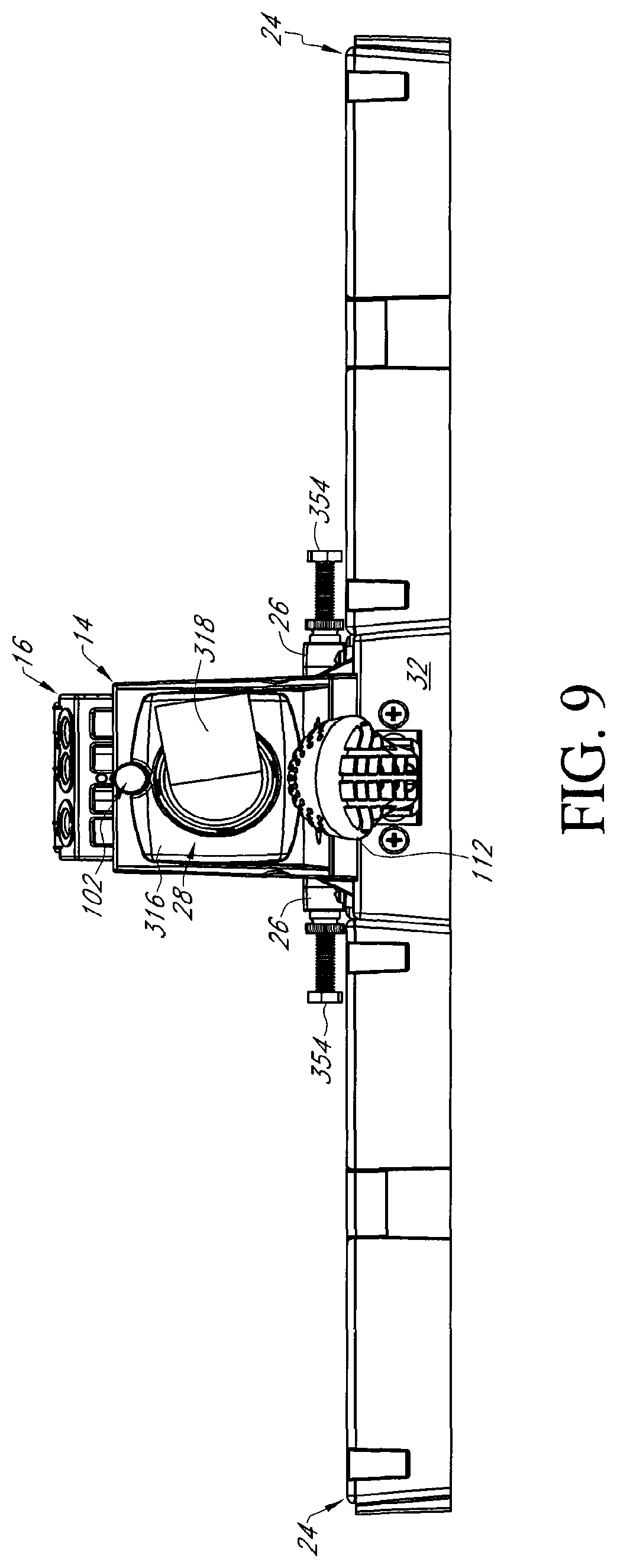 Patent US12472565 Figure 9 – Ratcheting quick-adjust drilling jig