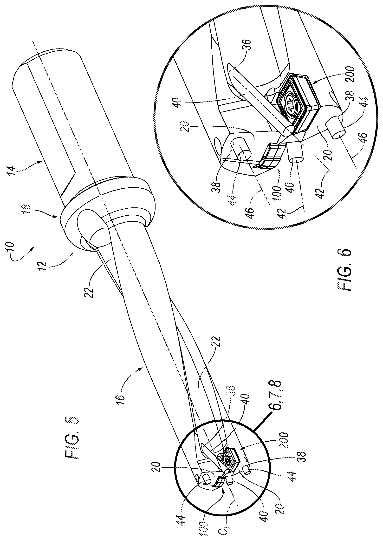 Patent US12472566 Figure 3 – Indexable drill assembly with coolant system