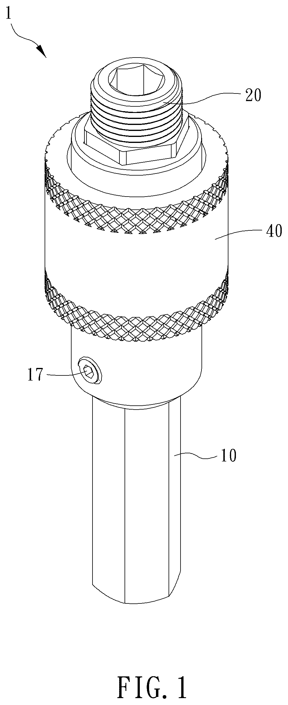 Patent US12472567 Figure 1 – Tool connector