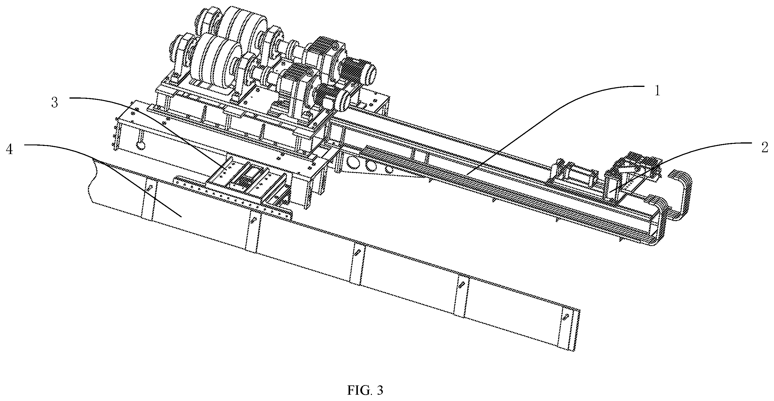 Patent US12472577 Figure 3 – Lateral electro-conduction device and method for multi-wire submerged arc inner/outer welding of straight-seam steel pipe