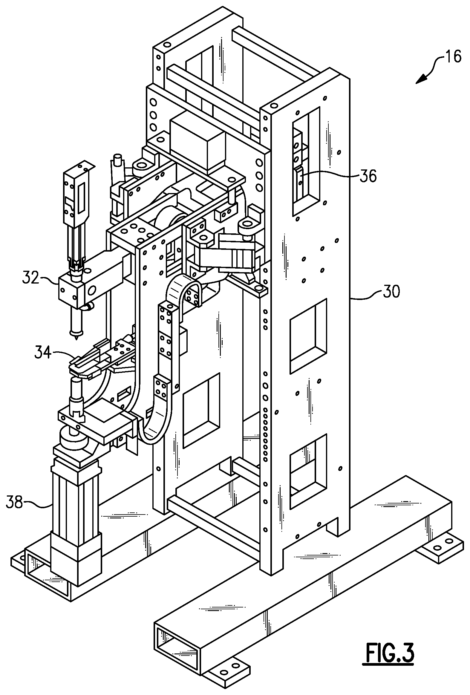 Patent US12472589 Figure 3 – System and method with floating welder for high rate production welding
