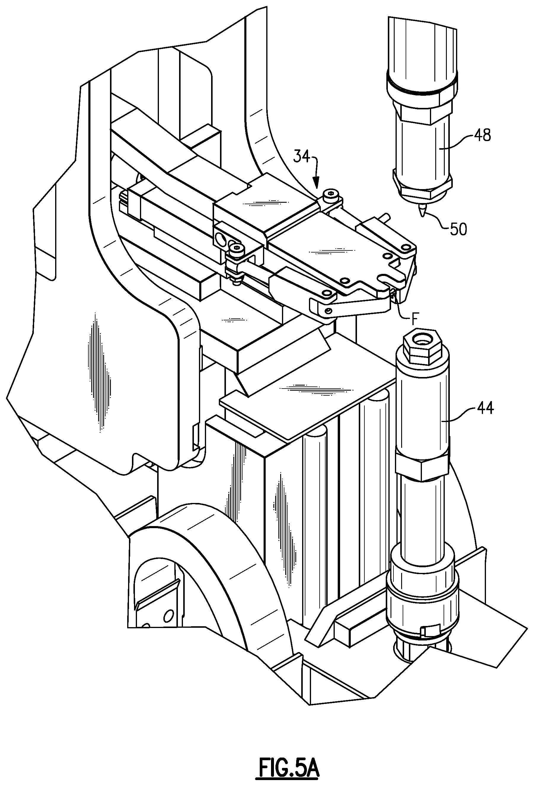 Patent US12472589 Figure 5 – System and method with floating welder for high rate production welding