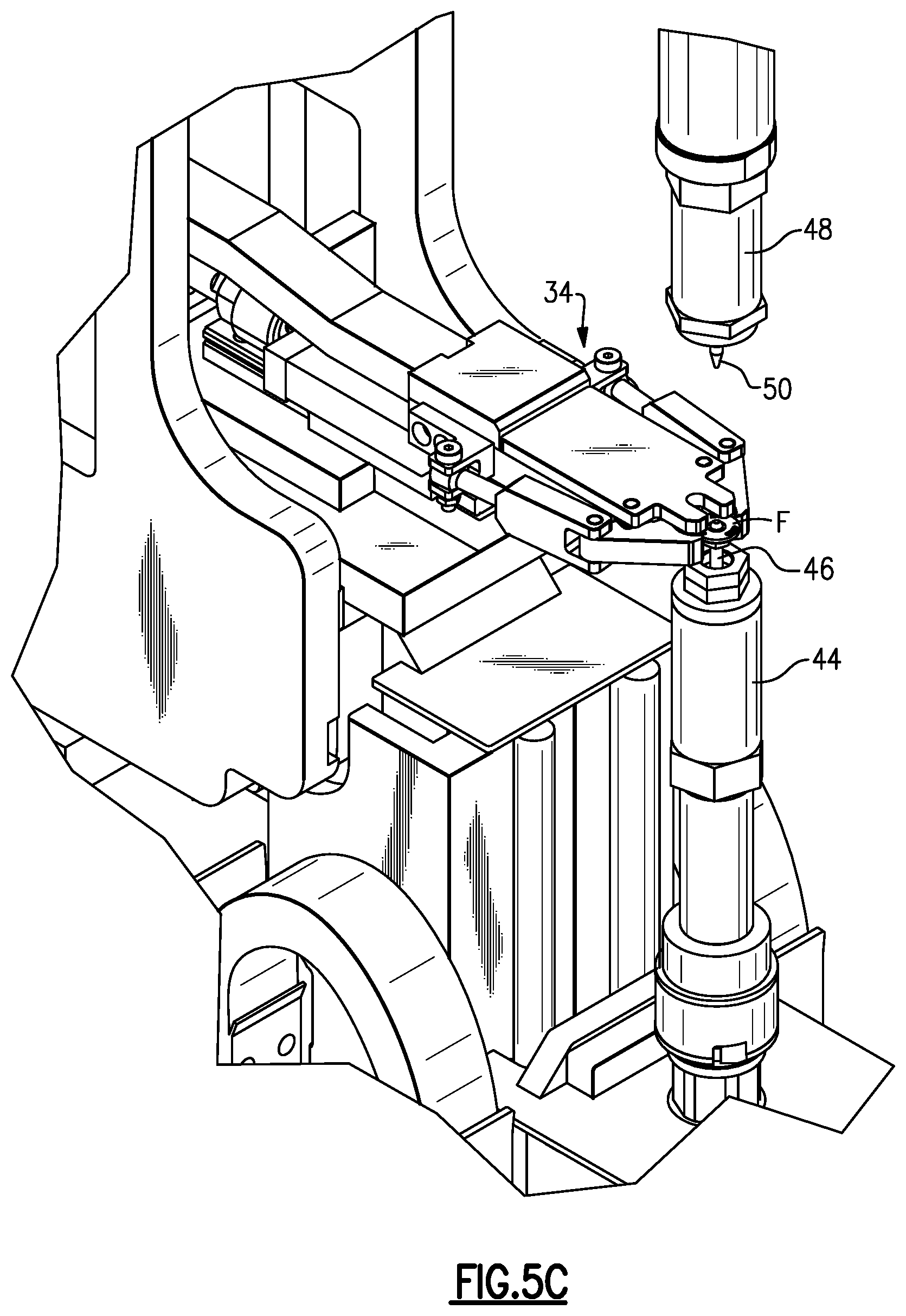 Patent US12472589 Figure 7 – System and method with floating welder for high rate production welding