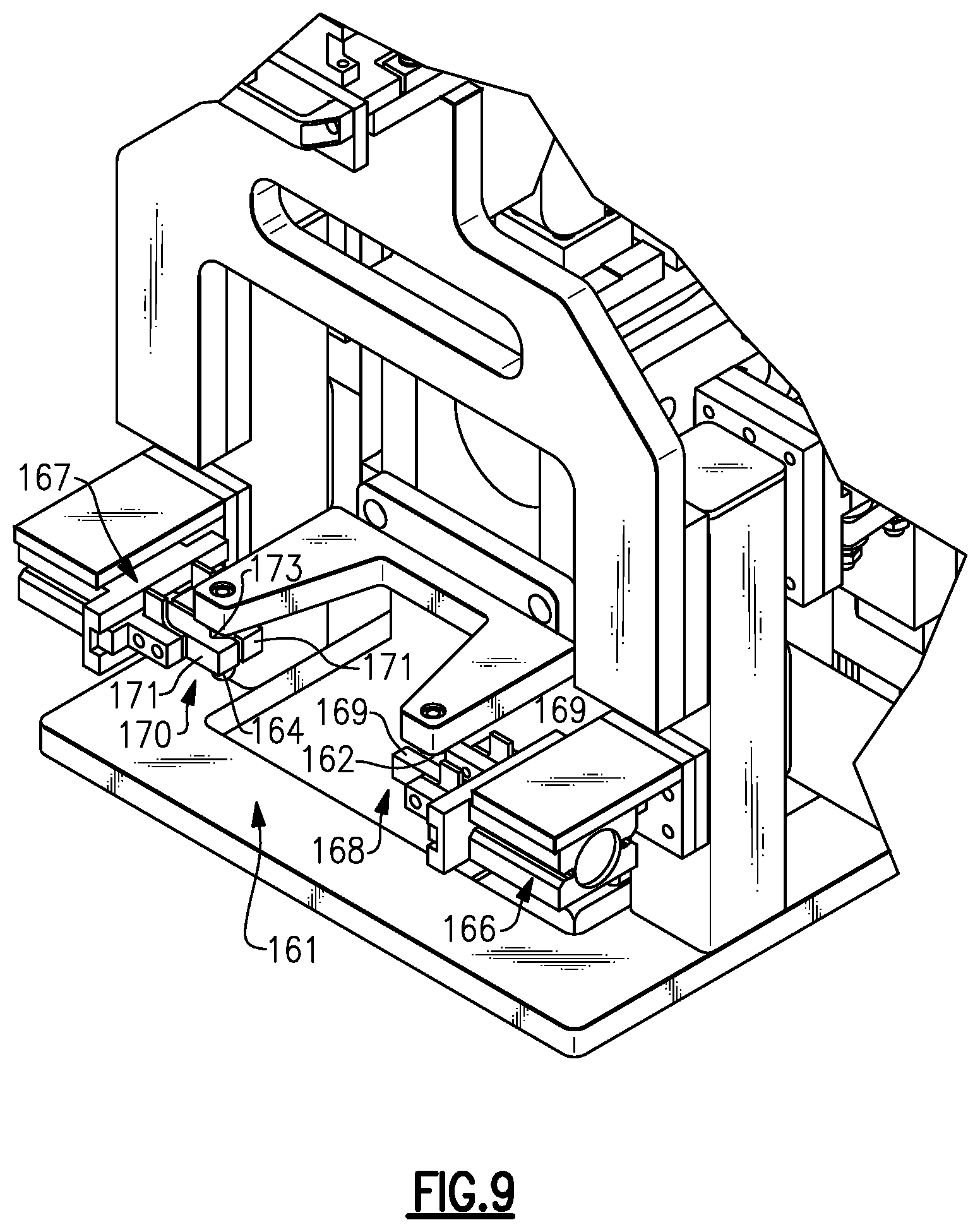 Patent US12472589 Figure 12 – System and method with floating welder for high rate production welding