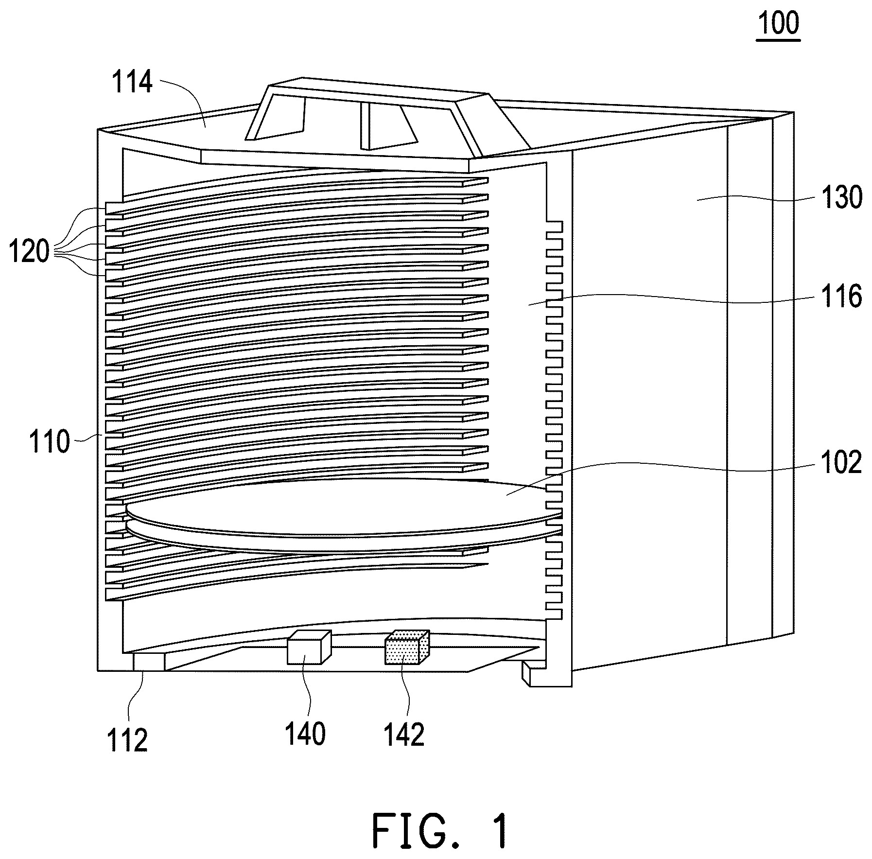 Patent US12472595 Figure 1 – Systems for removing or inserting a fastener from or into a wafer carrier