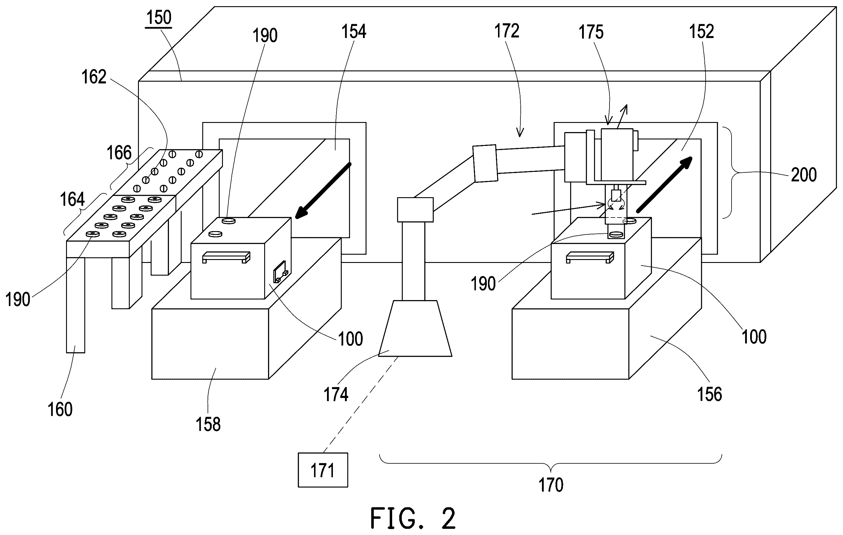 Patent US12472595 Figure 2 – Systems for removing or inserting a fastener from or into a wafer carrier
