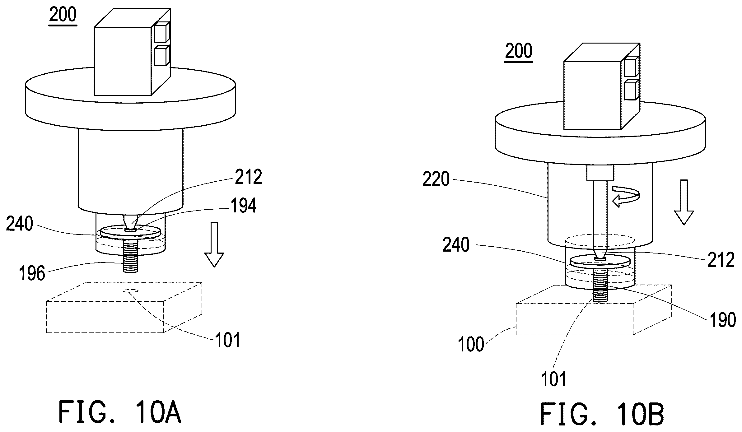 Patent US12472595 Figure 11 – Systems for removing or inserting a fastener from or into a wafer carrier