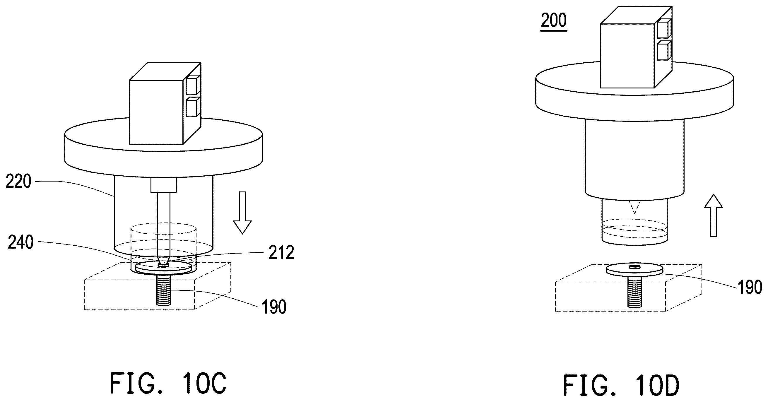 Patent US12472595 Figure 12 – Systems for removing or inserting a fastener from or into a wafer carrier