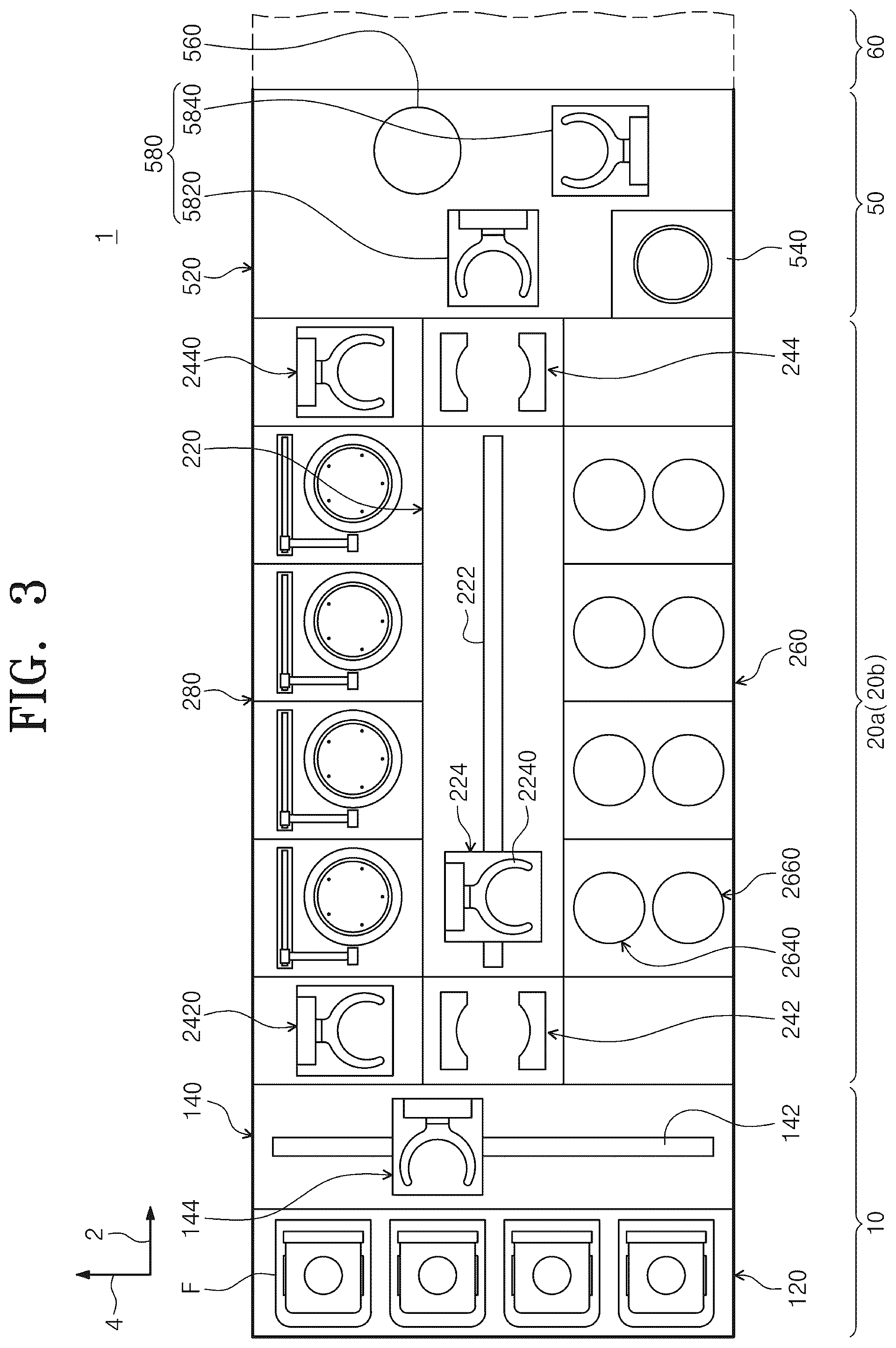 Patent US12472596 Figure 3 – Support unit and substrate treating apparatus including the same