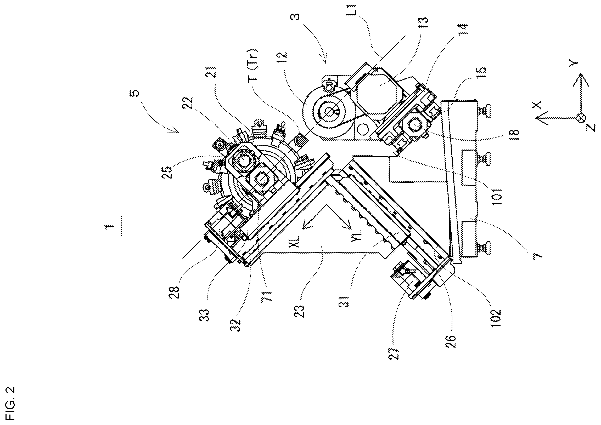 Patent US12472600 Figure 2 – Turret device