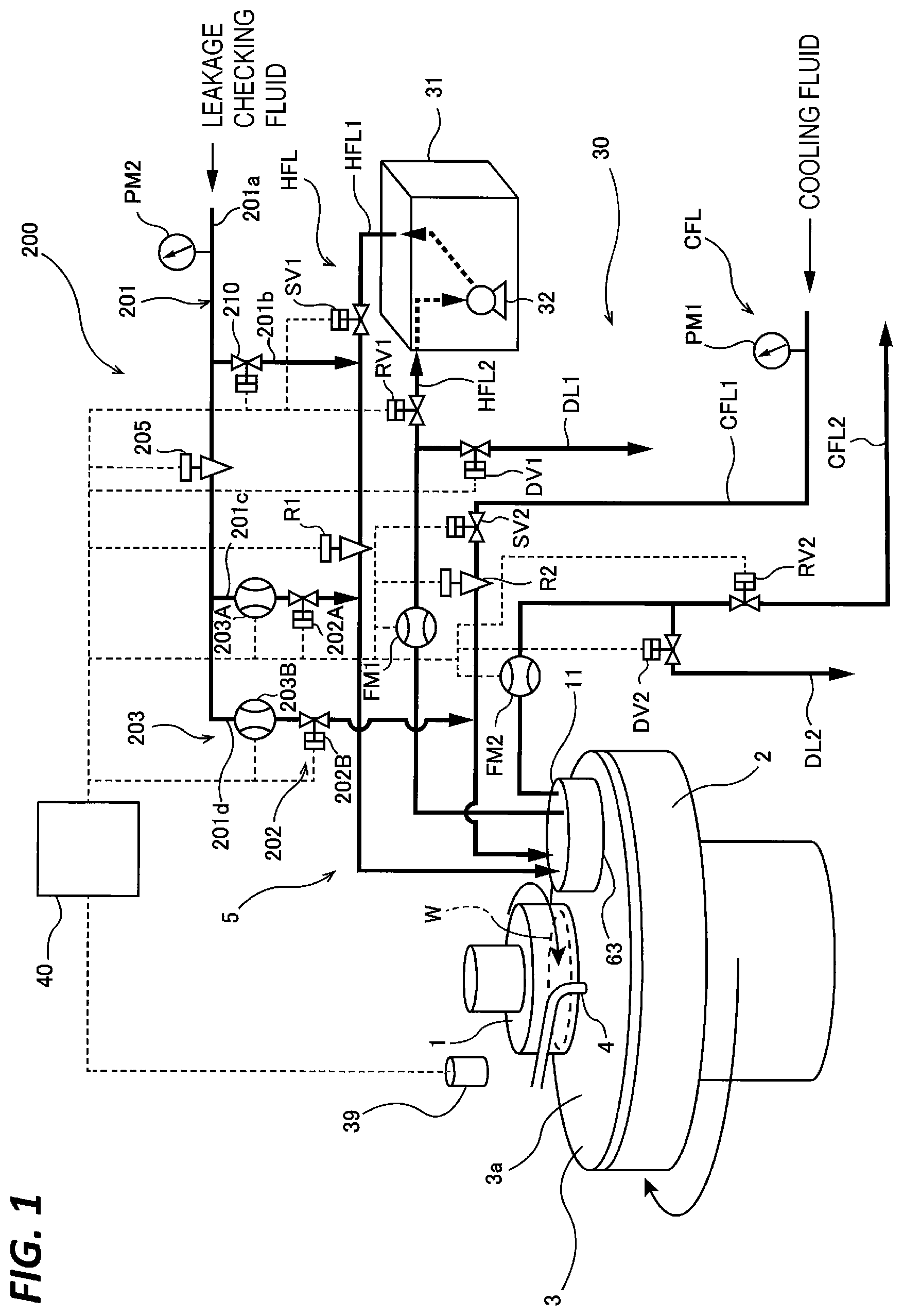 Patent US12472601 — Method of checking leakage of fluid and polishing apparatus — Figure 1