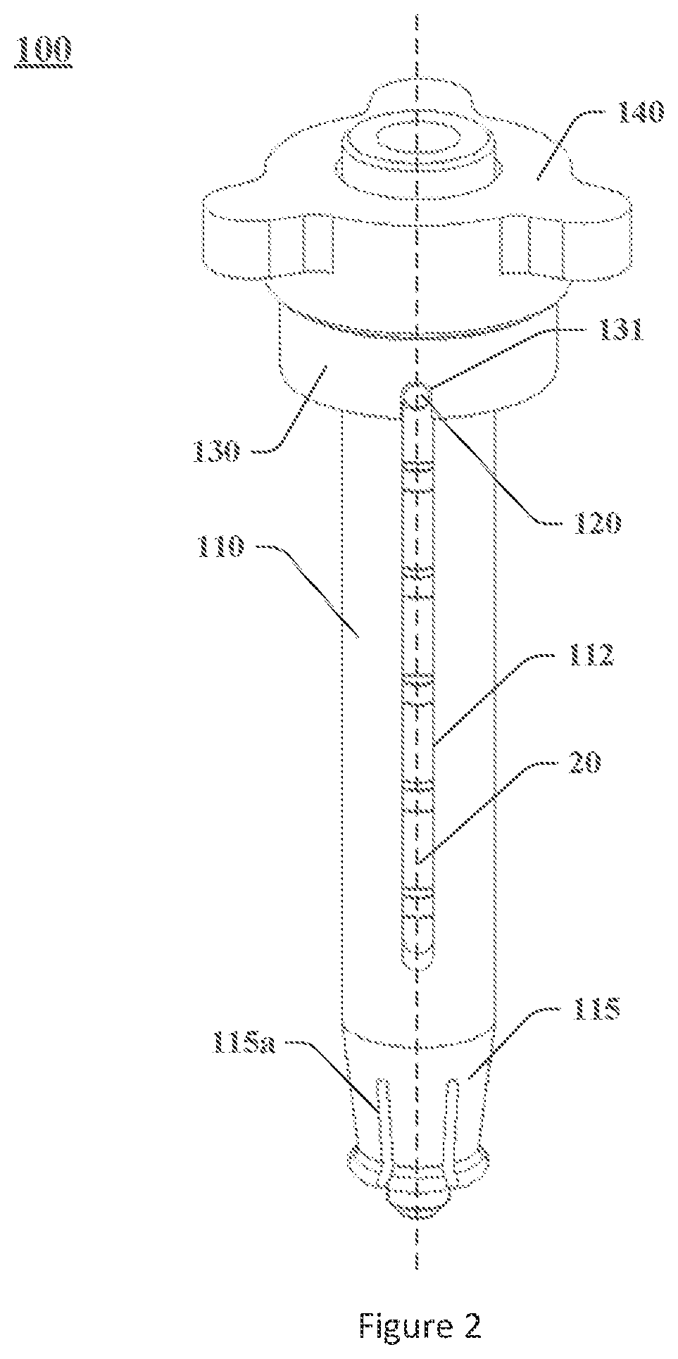 Patent US12472606 Figure 2 – Installation tool for a fixing pin and an installation method