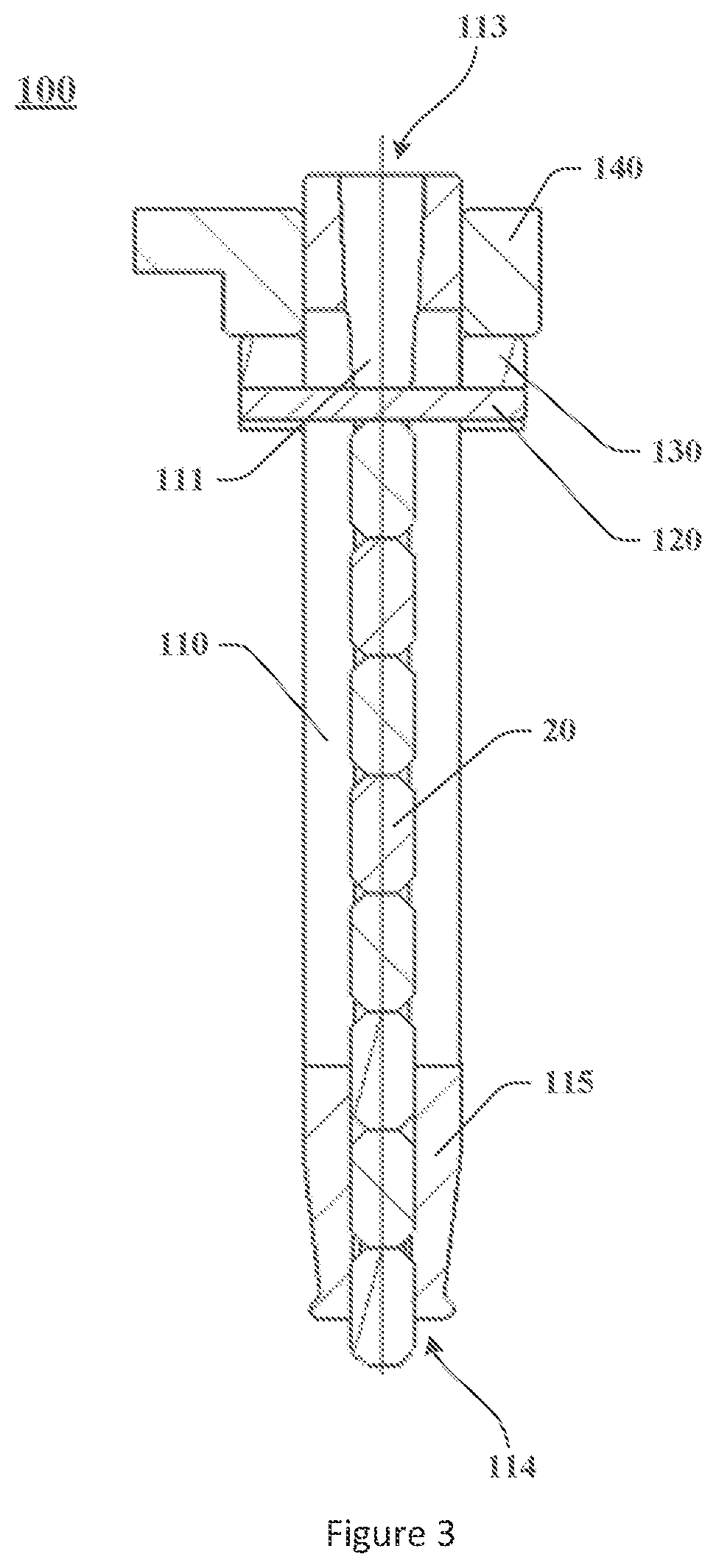 Patent US12472606 Figure 3 – Installation tool for a fixing pin and an installation method