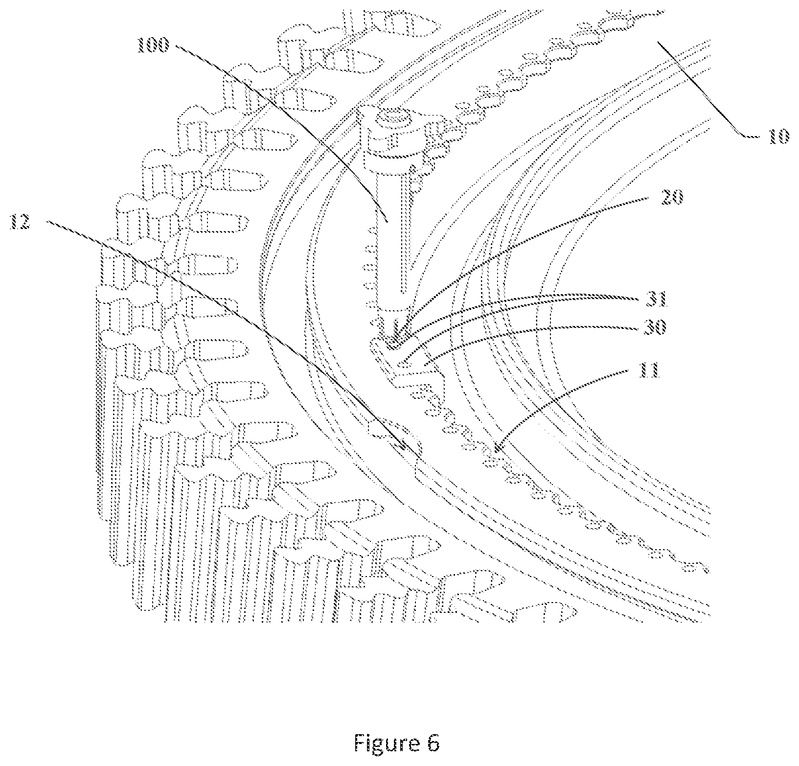 Patent US12472606 Figure 6 – Installation tool for a fixing pin and an installation method