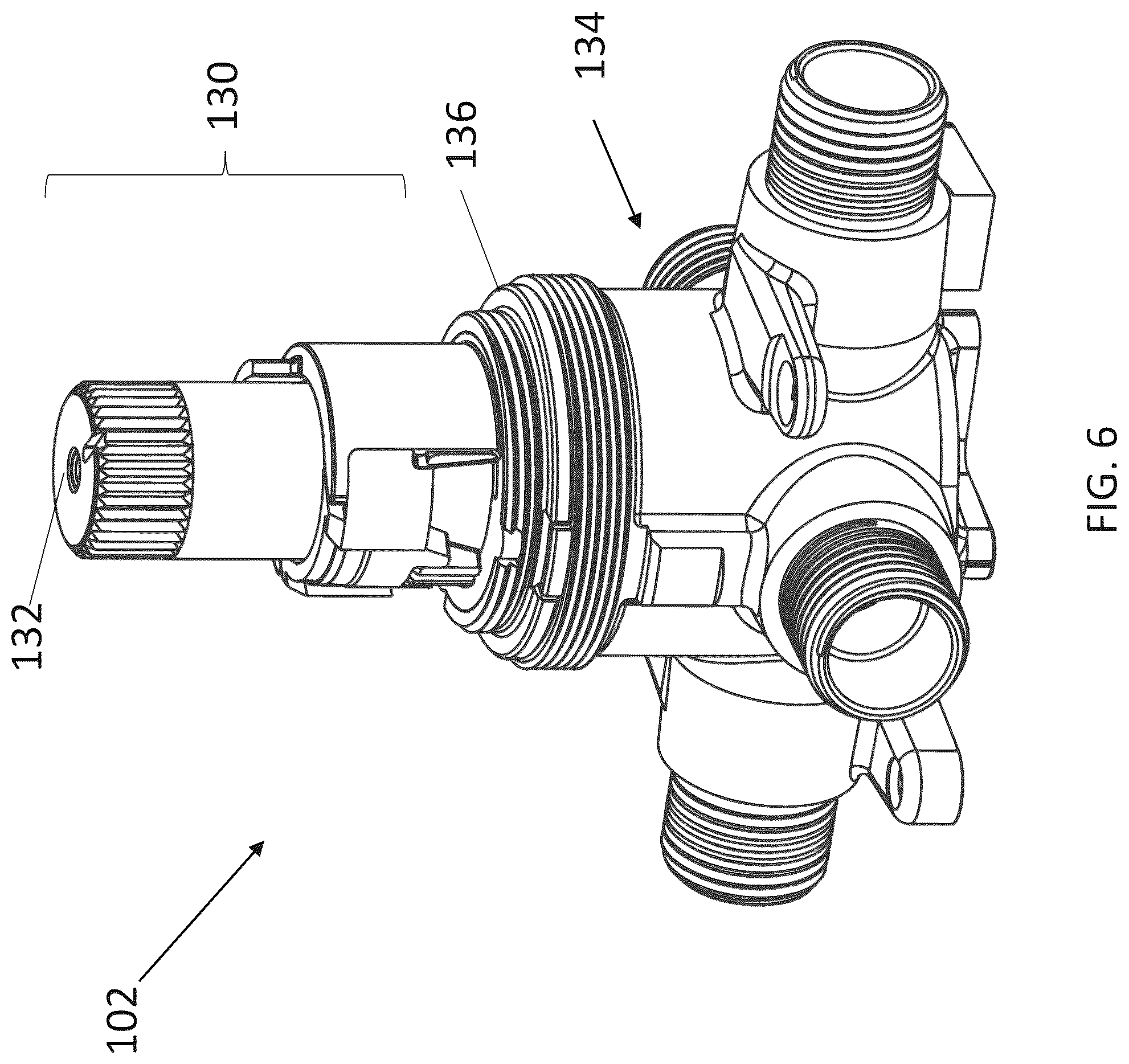 Patent US12472607 Figure 6 – Thermostatic cartridge extraction tool