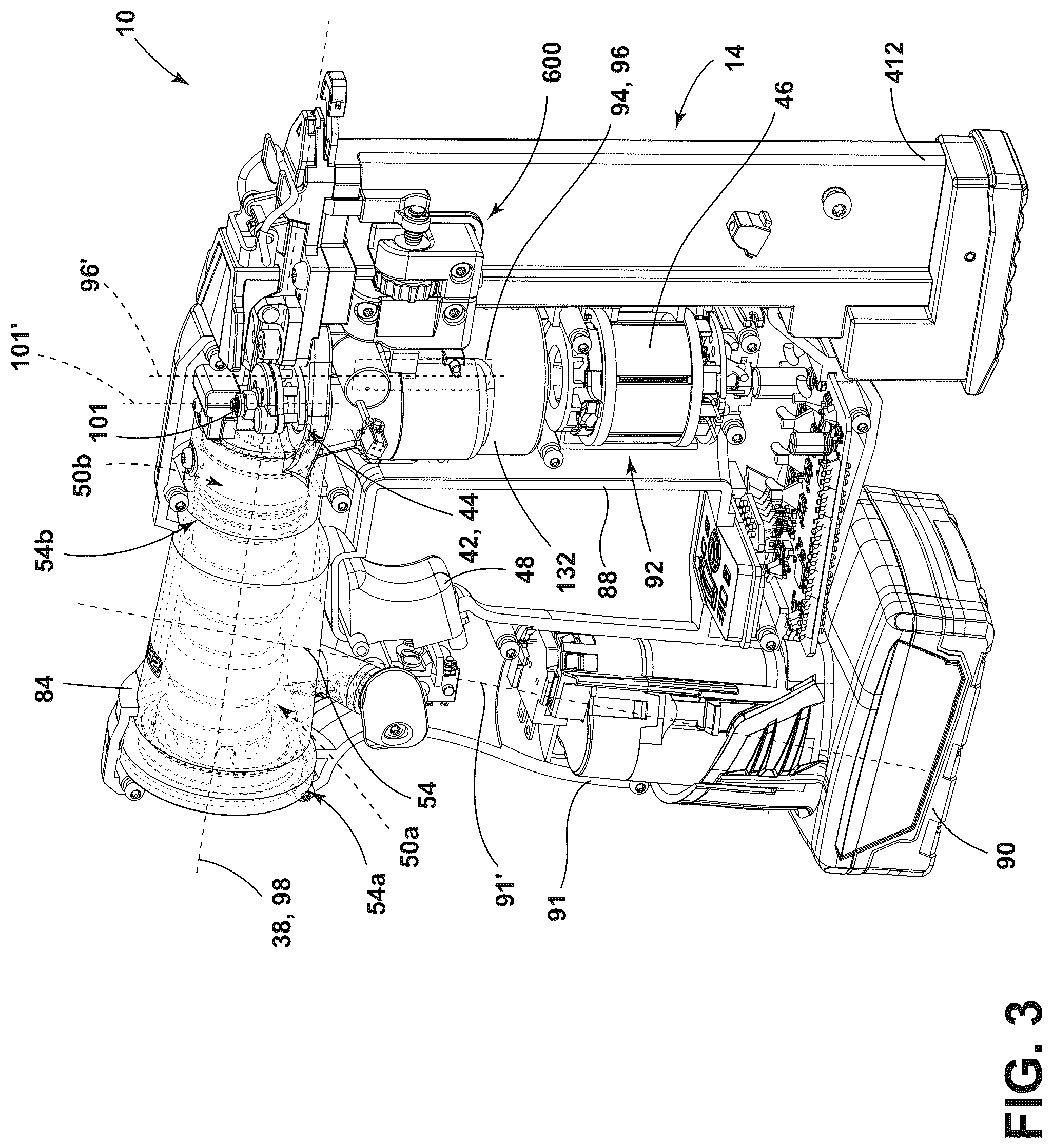 Patent US12472610 Figure 3 – Powered fastener driver