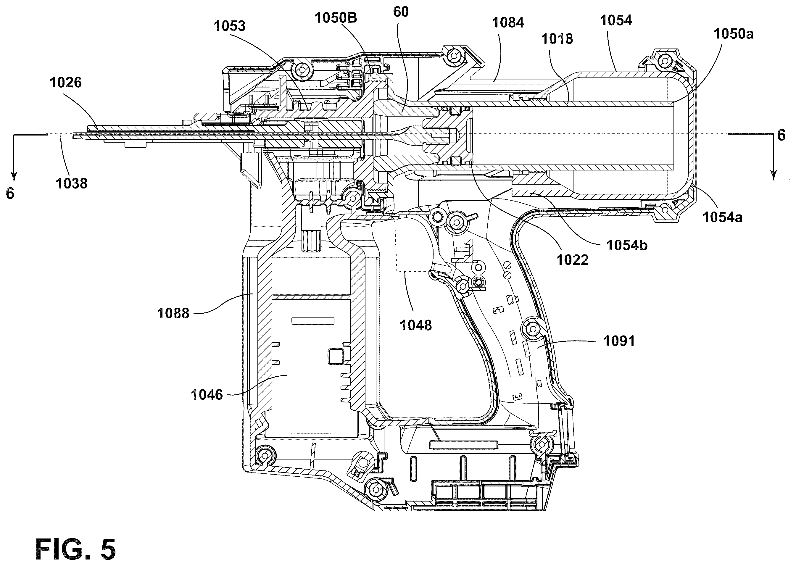 Patent US12472610 Figure 5 – Powered fastener driver
