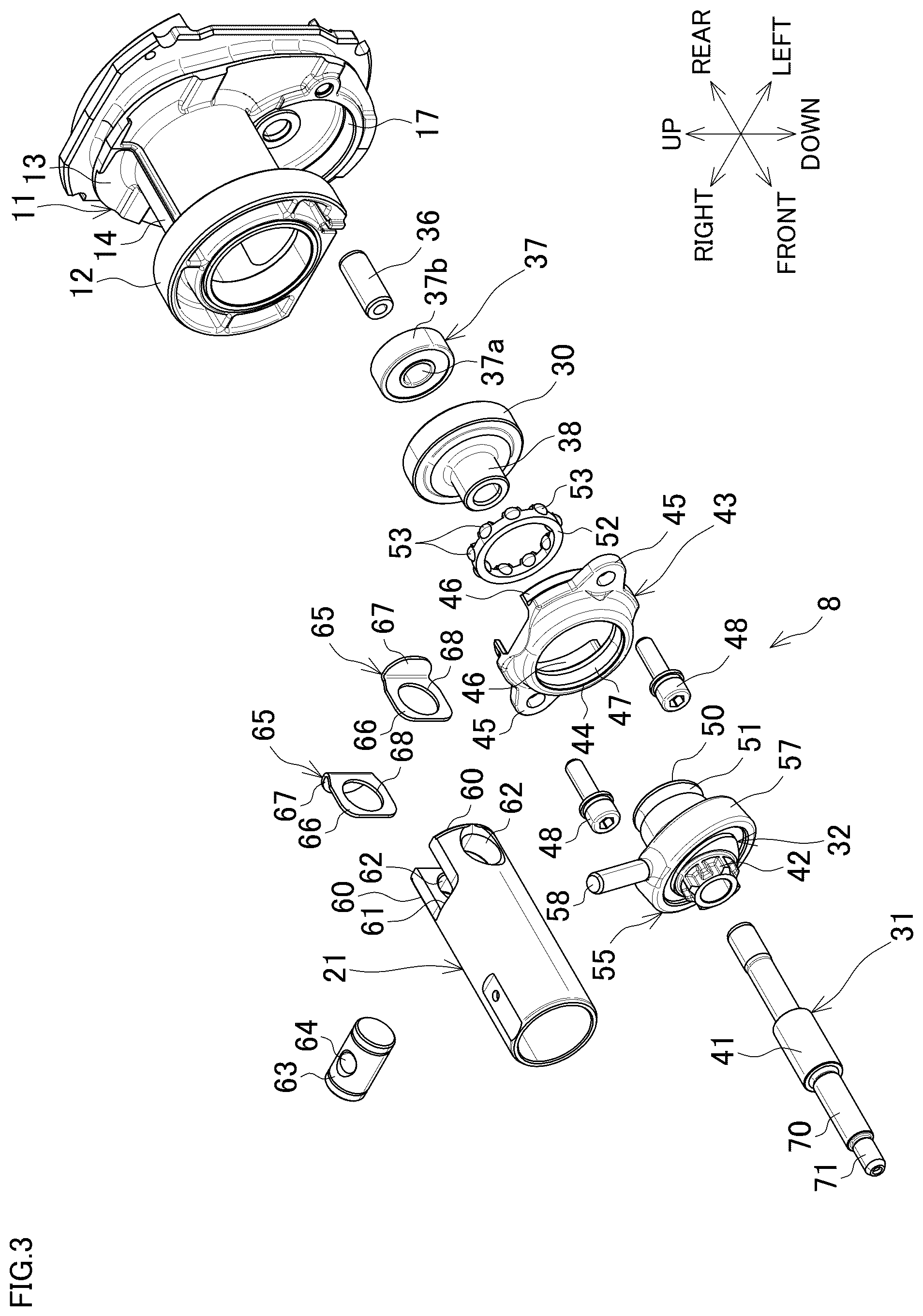 Patent US12472612 Figure 3 – Electric power tool