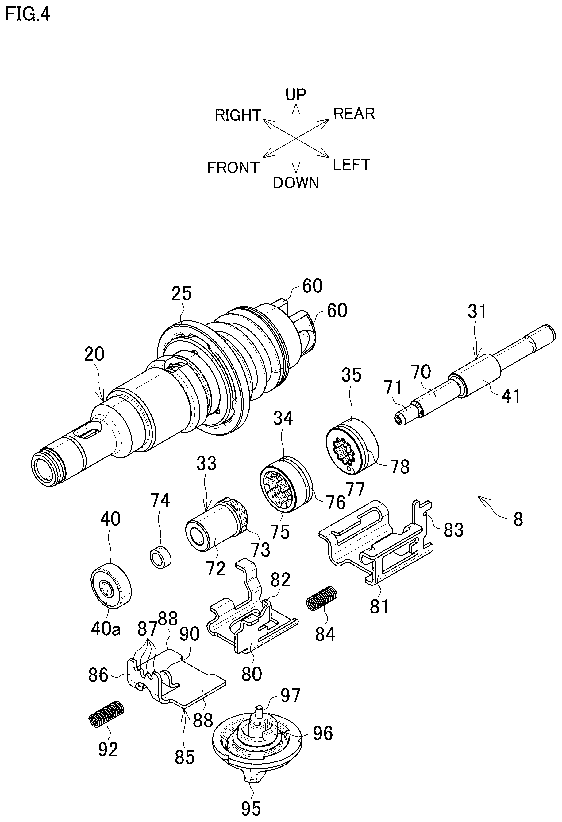 Patent US12472612 Figure 4 – Electric power tool