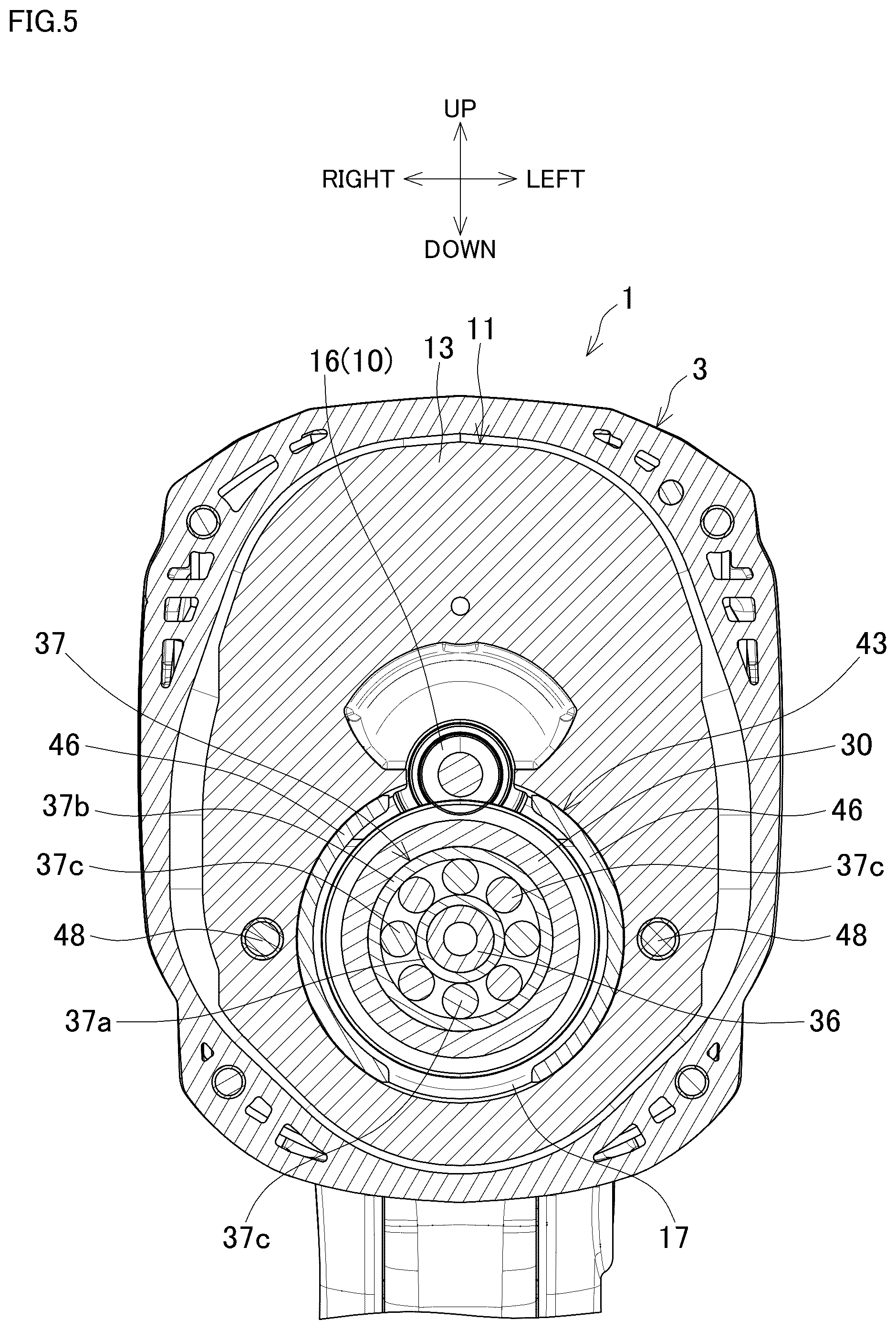 Patent US12472612 Figure 5 – Electric power tool