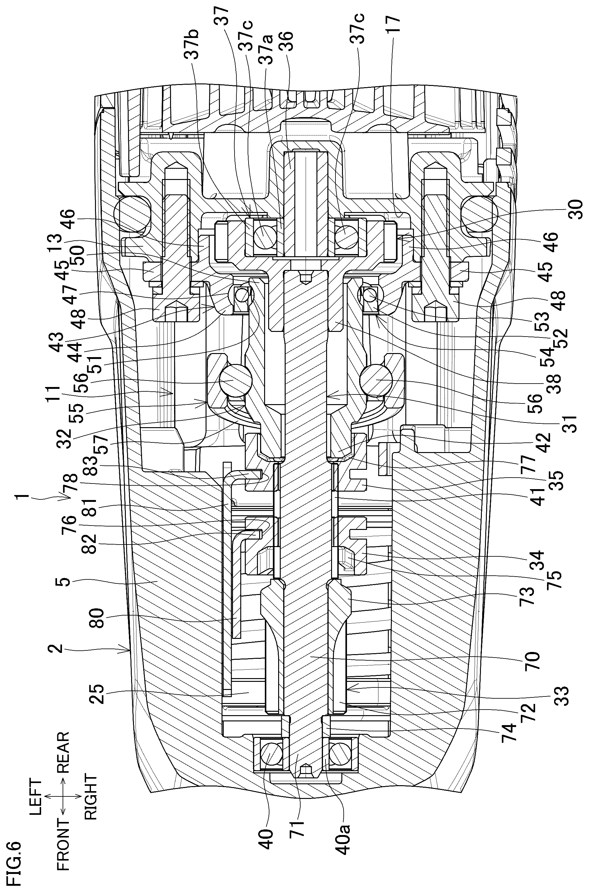 Patent US12472612 Figure 6 – Electric power tool