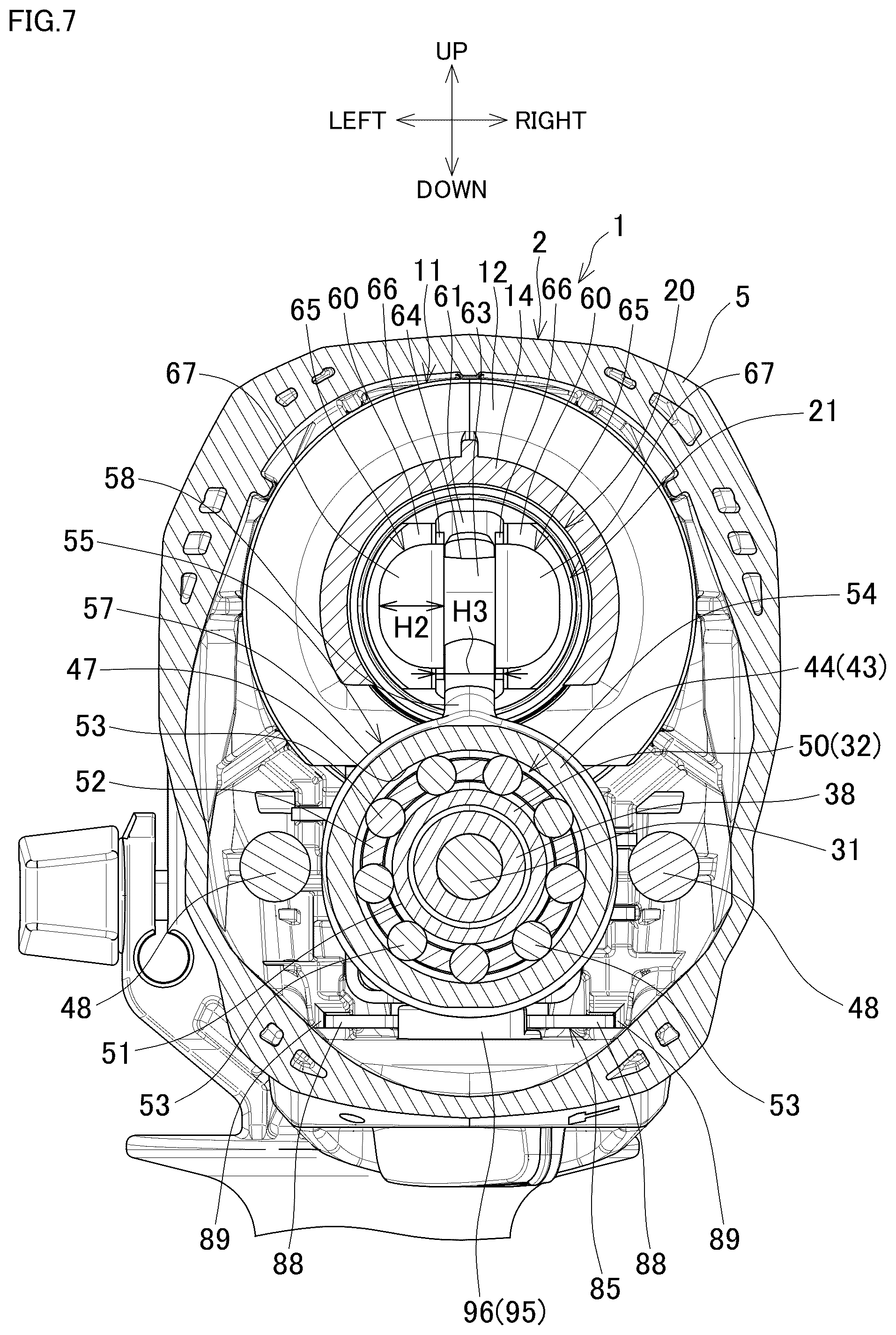 Patent US12472612 Figure 7 – Electric power tool