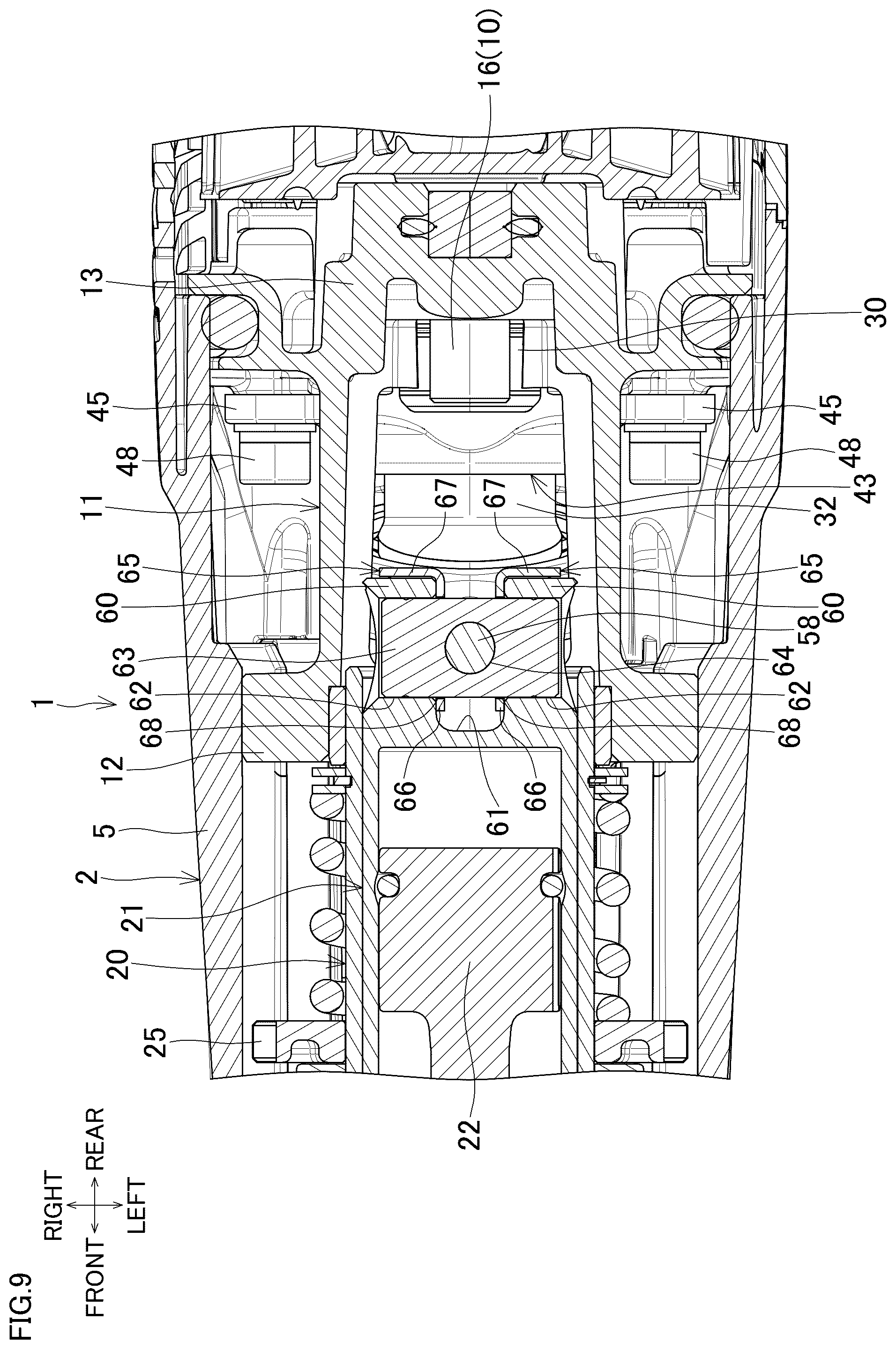 Patent US12472612 Figure 9 – Electric power tool