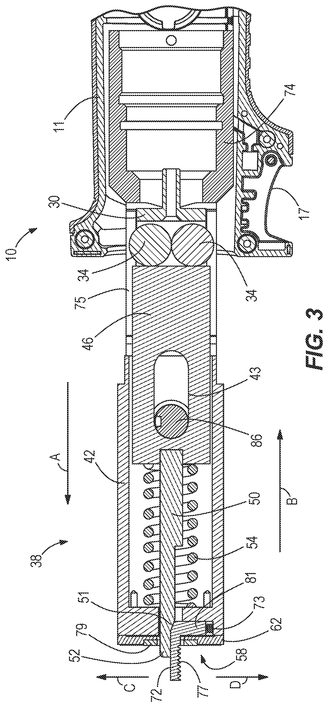 Patent US12472614 Figure 3 – Power tool for installing drop-in anchors